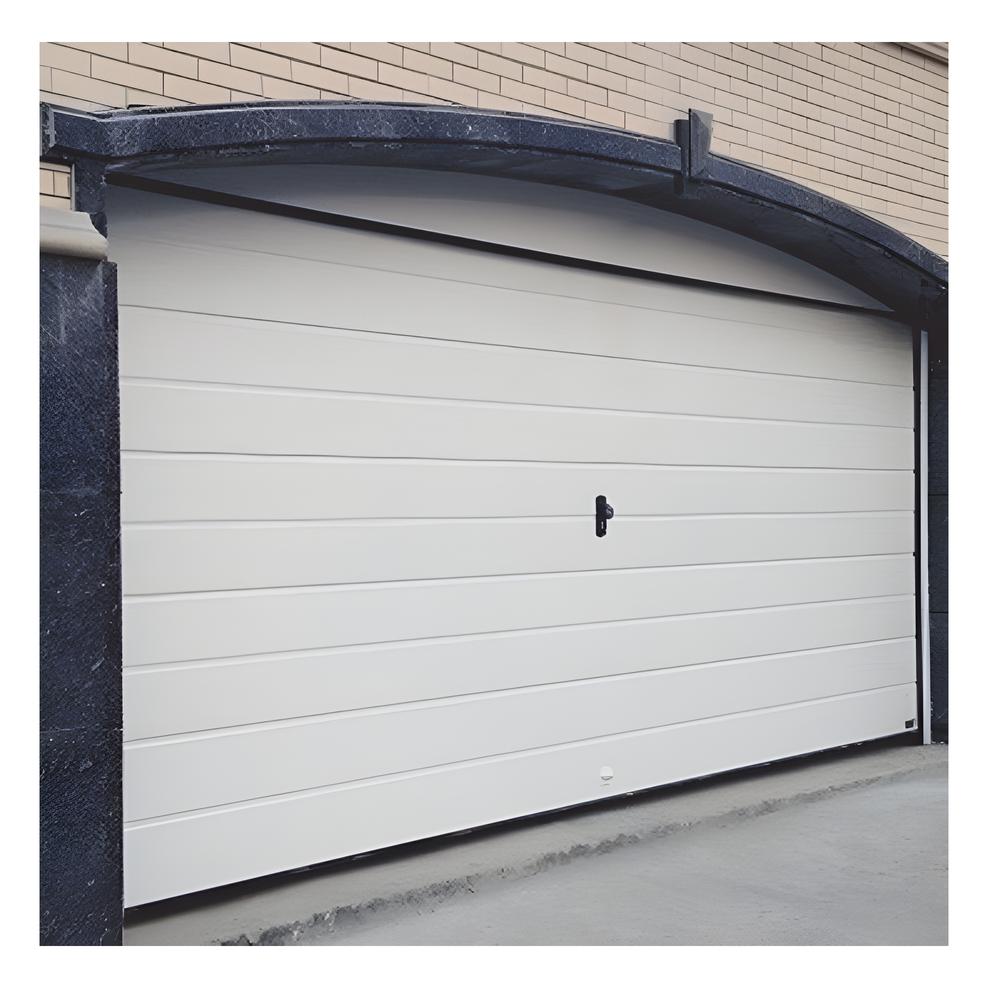 Puerta de Garage Residencial / 10 x 8 pies (3.05 x 2.44 m) / Aislada / Panel Calibre 26 / Relleno Poliuretano 43 mm / Estilo Americano