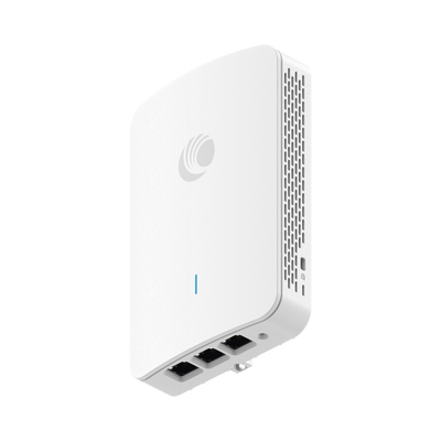 Punto de Acceso Empresarial Wi-Fi 6 / Con diseño para Pared /  3 Puertos Gigabit (1 con Salida PoE) / Doble banda en ( 2.4 y 5 GHz) / Hasta 2.5 Gbps / Gestión desde la Nube / Alimentación PoE af