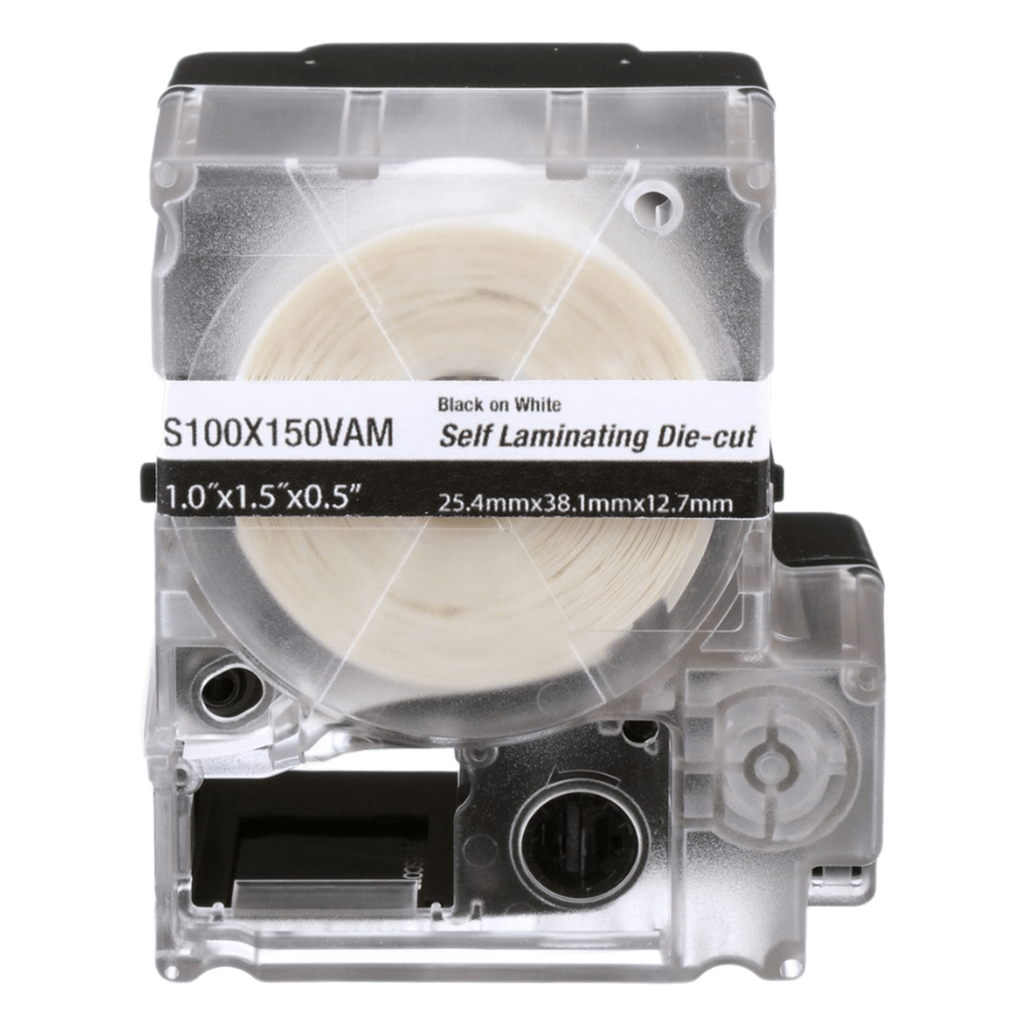 Casete de Etiquetas Autolaminadas / 175 uds / 25.4 x 38.1 mm / Cables 4-8.1 mm / Vinilo Blanco — PANDUIT · SKU S100X150VAM