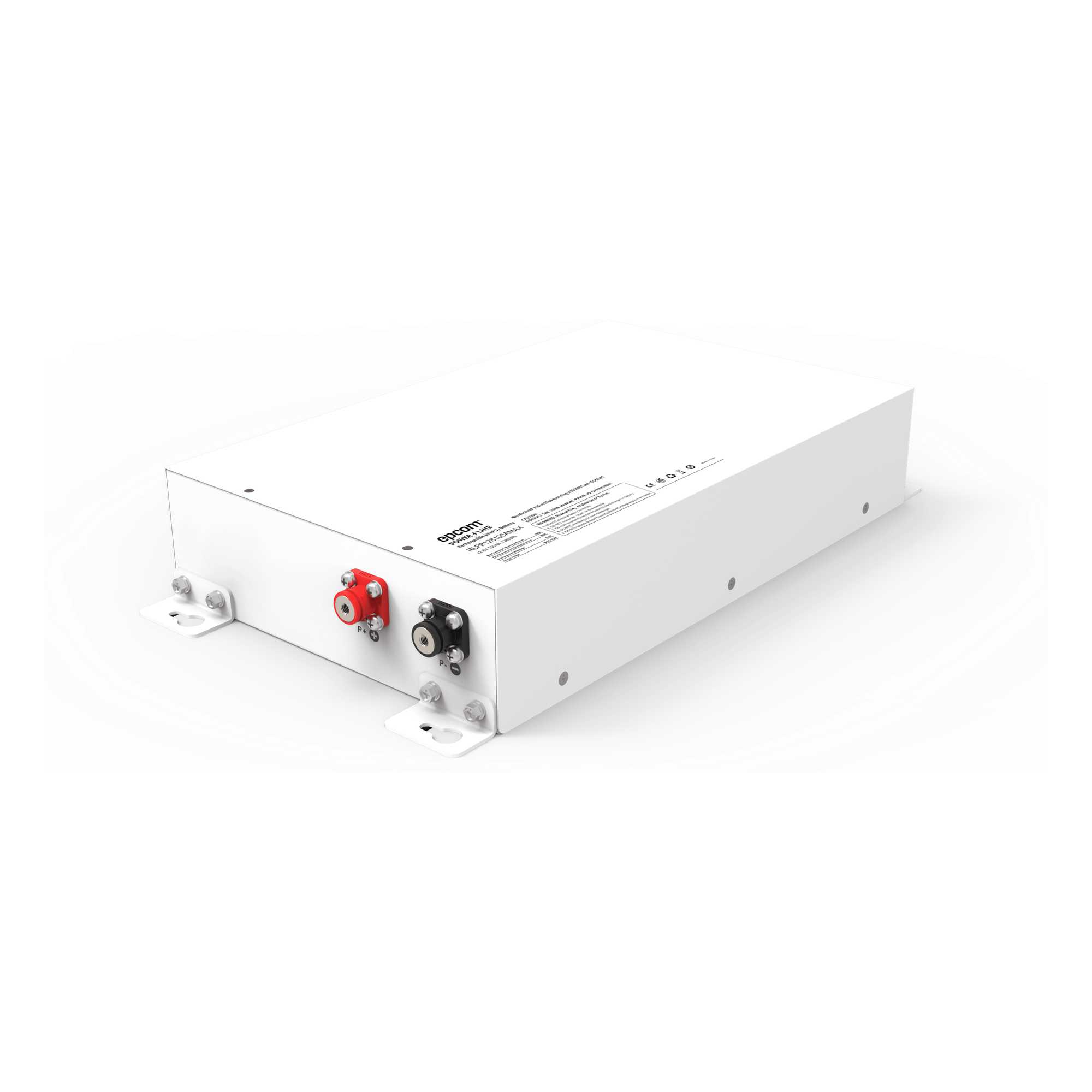 Batería de Litio Ciclo Profundo / 12.8 Vcc / 100 Ah LiFePO4 / Descarga Máxima 100 A / Rango -20°C a +60°C / Case Metálico — EPCOM POWER LINE BY RITAR · SKU RLFP128100AMAX
