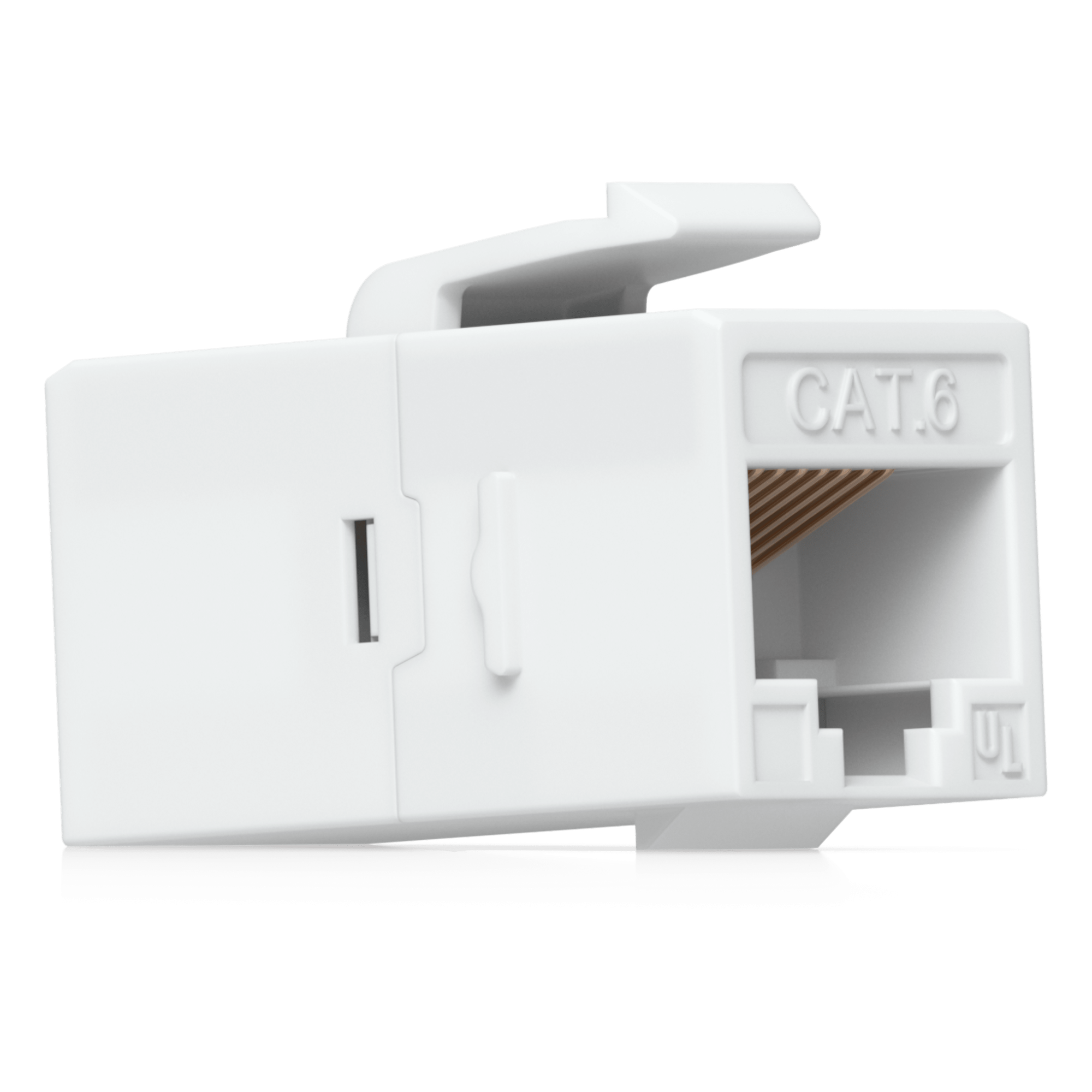 Acoplador Keystone / Cat6 Pass-Through / 10 Gbps / PoE / Snap-In / Paquete 12 Unidades