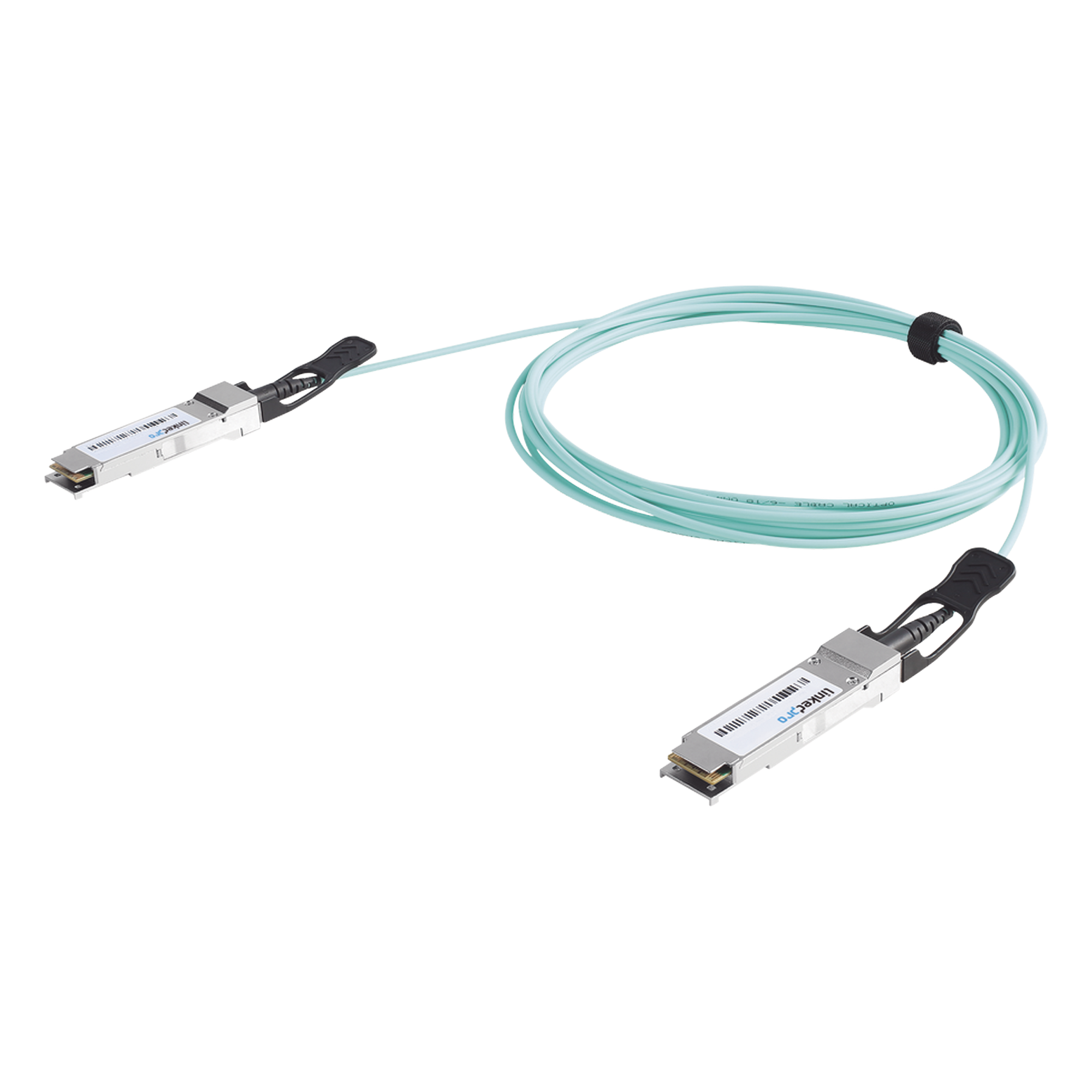 Cable AOC QSFP+ / 40 Gbps / 30 m (98.4 ft) / Fibra Óptica Activa / Conectores de Alta Densidad — LINKEDPRO · SKU LP-AOC-40G-30M