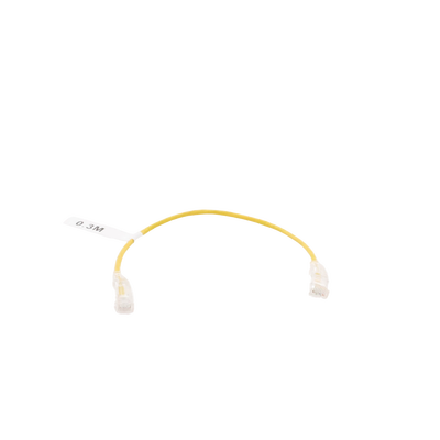 Cable de Parcheo Slim UTP Cat6 - 30 cm (11.81 Pulgadas) Amarillo Diámetro Reducido (28 AWG)
