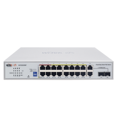 Switch PoE / Administración en la nube / Con 4 puertos 10/100 Mbsp PoE af/at / 2 Puertos Uplink 10/100 MBPS /  Presupuesto 60 W / PoE hasta 250 metros / Soporta protocolo ONVIF