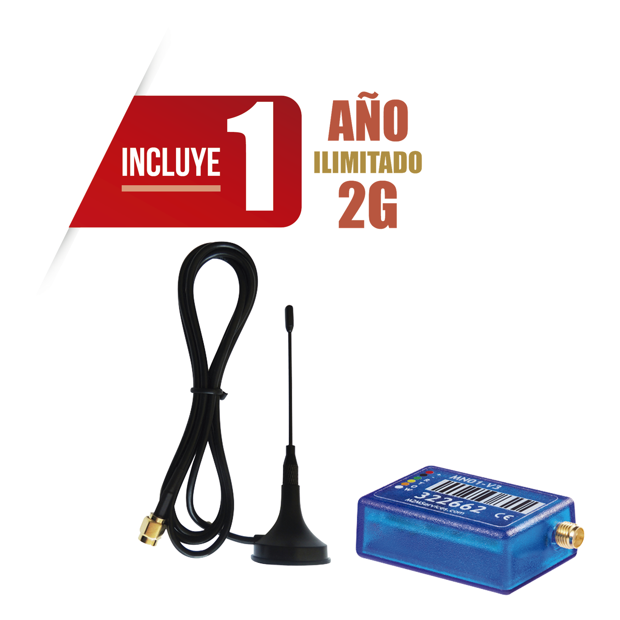 Comunicador de Alarma 2G / Compatible Honeywell-DSC-CROW-PIMA / SIM Incluida / App RControl — M2M SERVICES · SKU MINI012G