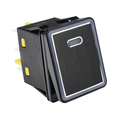 Interruptor Industrial con LED / IP65 / Aluminio / NO-COM-NC / -40°C a 125°C (-40°F a 257°F) / 30A 24VDC — ACCESSPRO · SKU APB-08221-R