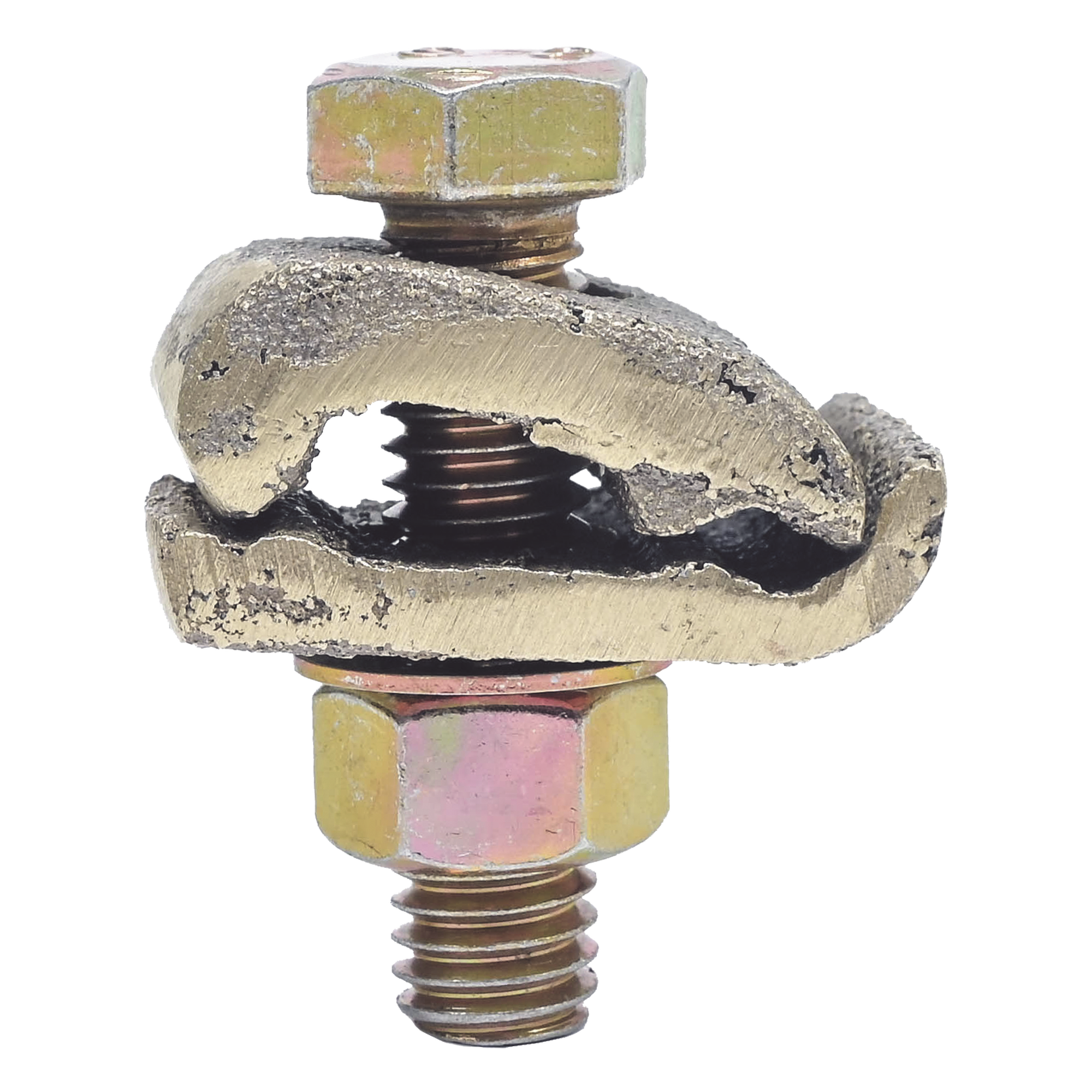 Conector Cable a Superficie Plana / Bronce 100% / Calibre 4-2/0 AWG / Sin Soldadura Exotérmica / 2.5x3.5 cm (1x1.4 in) — LINKEDPRO BY EPCOM · SKU LP-CU-2/0