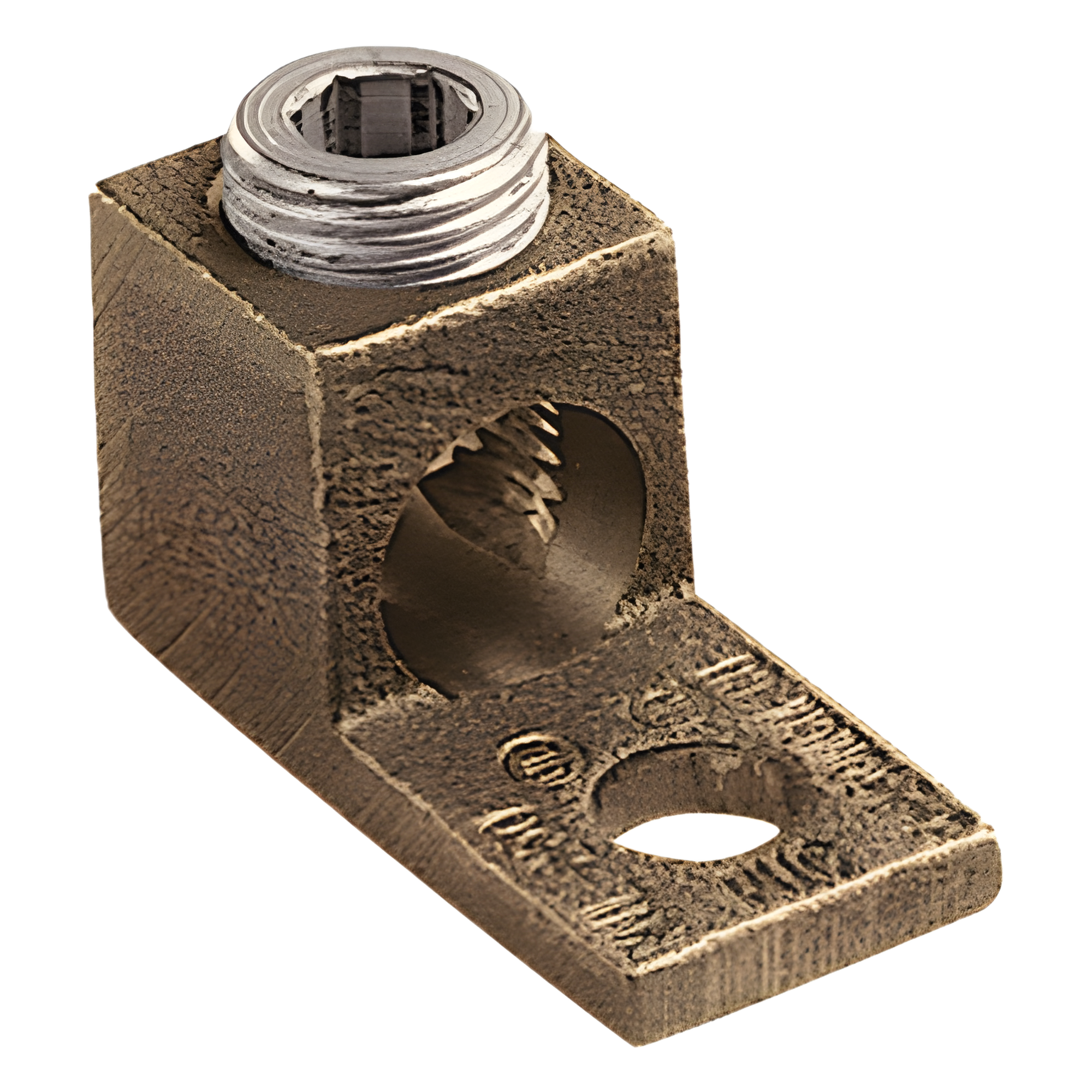 Terminal Tipo Lengüeta Recta / Cobre / Cal. 8 a 1/0 AWG / Orificio 5/16" (7.9 mm) / Barril Único / UL Listed y CSA — PANDUIT · SKU PNL-1/0-L