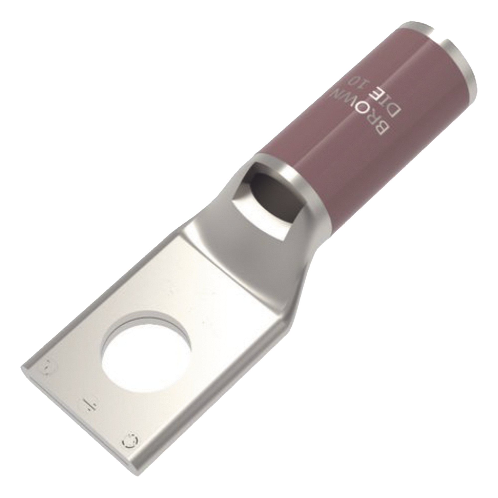 Zapata Terminal de Compresión / Cobre Electrolítico Estañado / Calibre 2 AWG / Tornillo 1/2" / 35 kV / Barril Biselado — HUBBELL BURNDY · SKU HUB-YA2-CL6-BOX