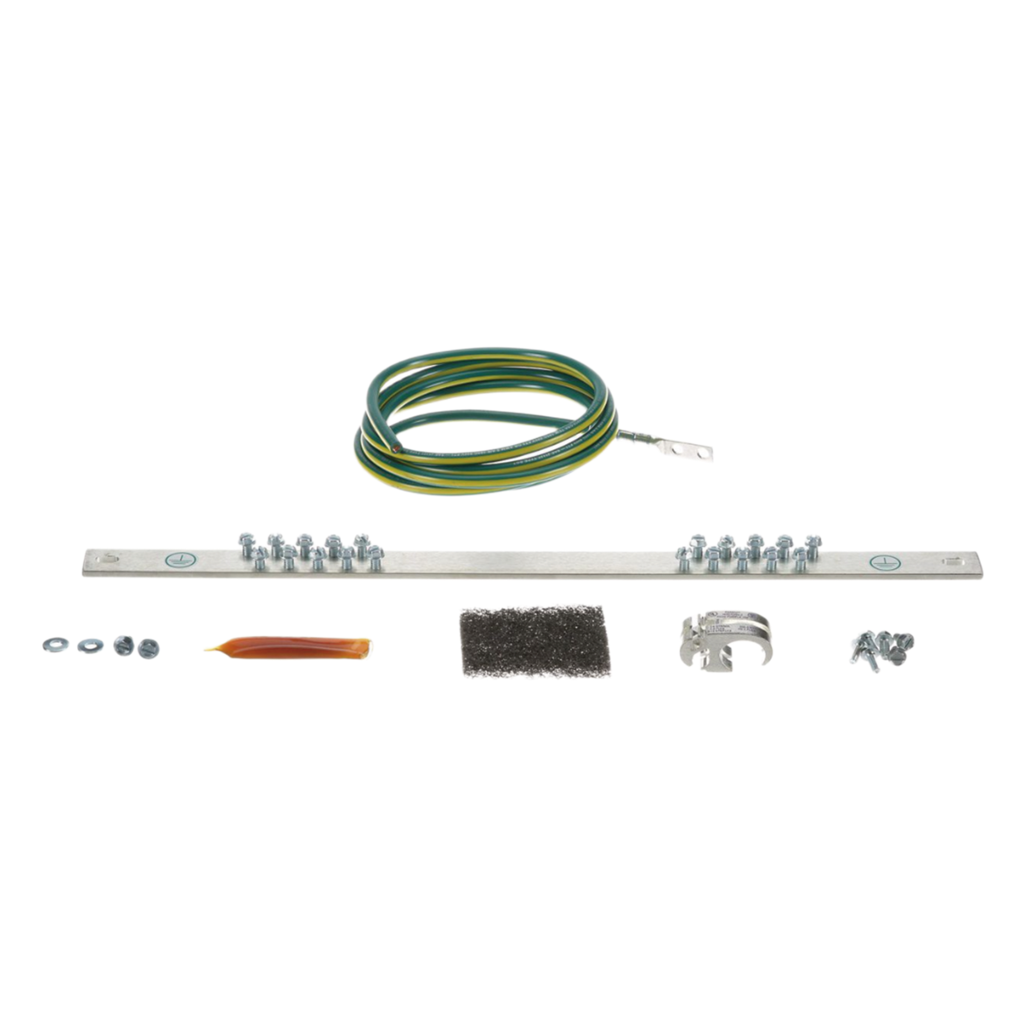 Kit de Puesta a Tierra / 6 AWG (16 mm²) / Barra 20 Orificios / Rack 19" / Jumper 2.44 m (8 ft) / HTAP — PANDUIT · SKU RGRKCBNJY