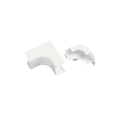 Esquinero Interior, para uso con Canaleta LDPH10 y LD2P10, material ABS, Color Blanco