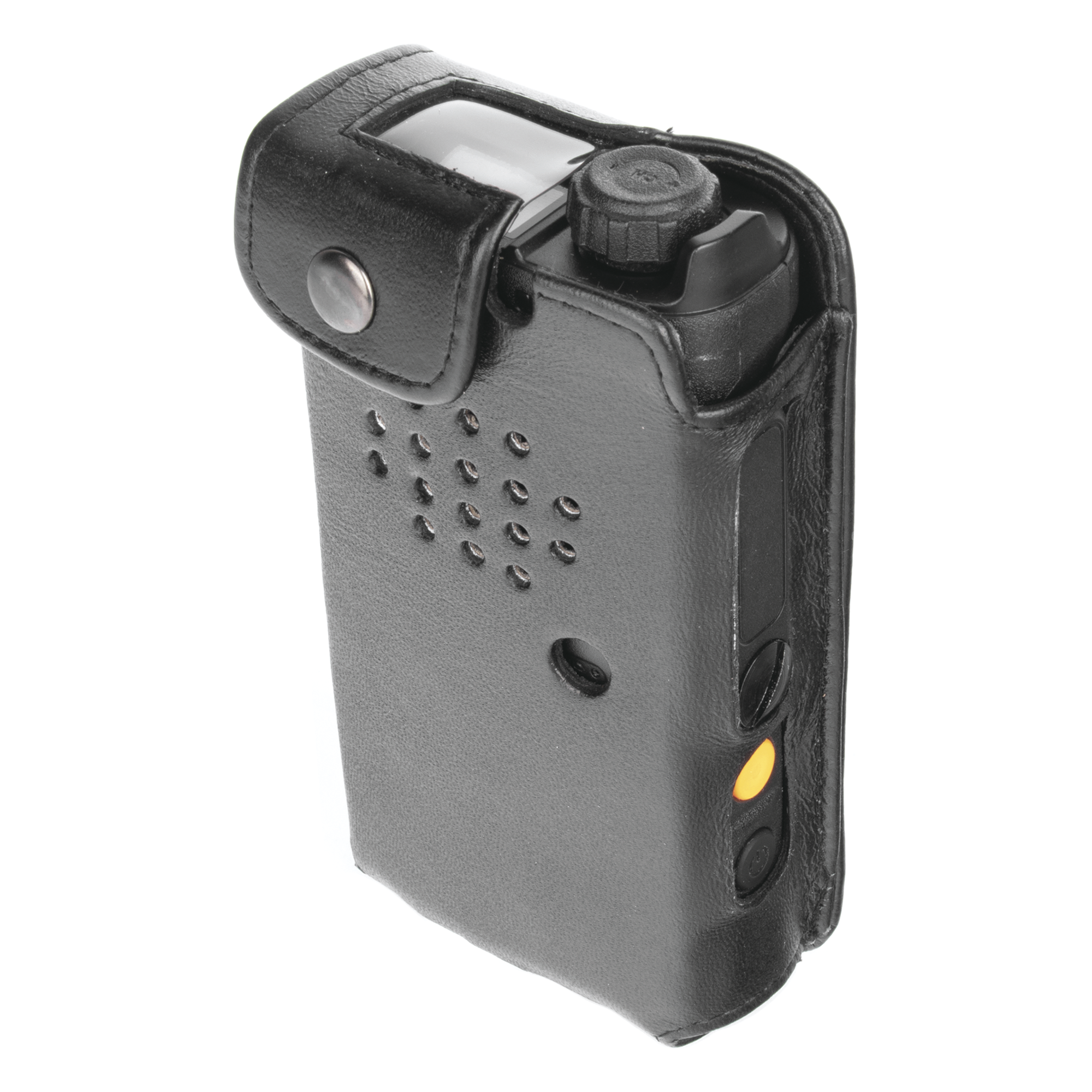 Funda Reforzada de Piel / 61.5 x 119.5 x 26 mm / 2.42 x 4.70 x 1.02 in / Mica Industrial / Acceso Completo a Controles