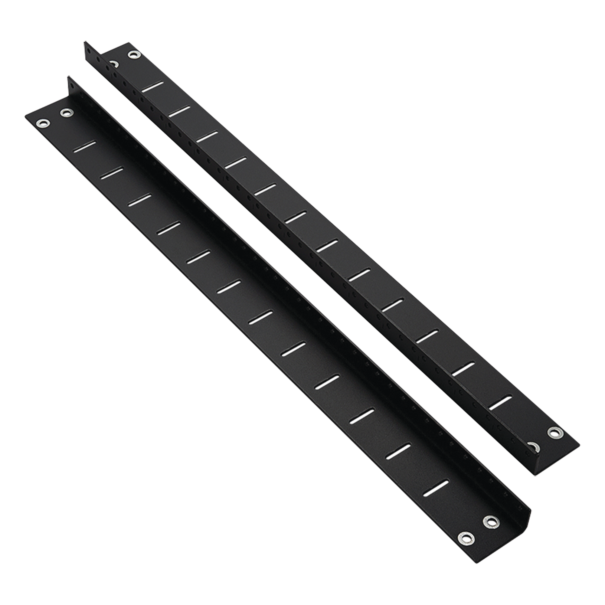 Rieles posteriores / 12 UR / Carga 250 lbs (113.4 kg) / Profundidad 25' (635 mm) o 30' (762 mm) / Color negro — PANDUIT · SKU PZWMC12RR
