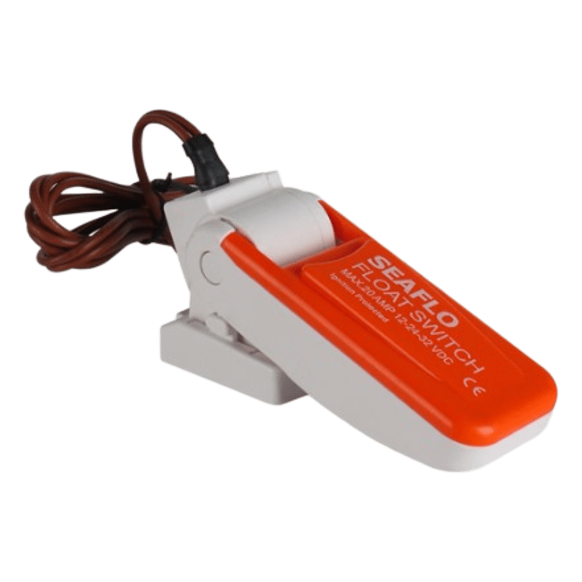Interruptor de Nivel para Bomba de Sentina / 12-24-32 VDC / 20 Amperios / Agua Dulce y Salada / Flotador Mecánico — SEAFLO · SKU SFBS-20-01