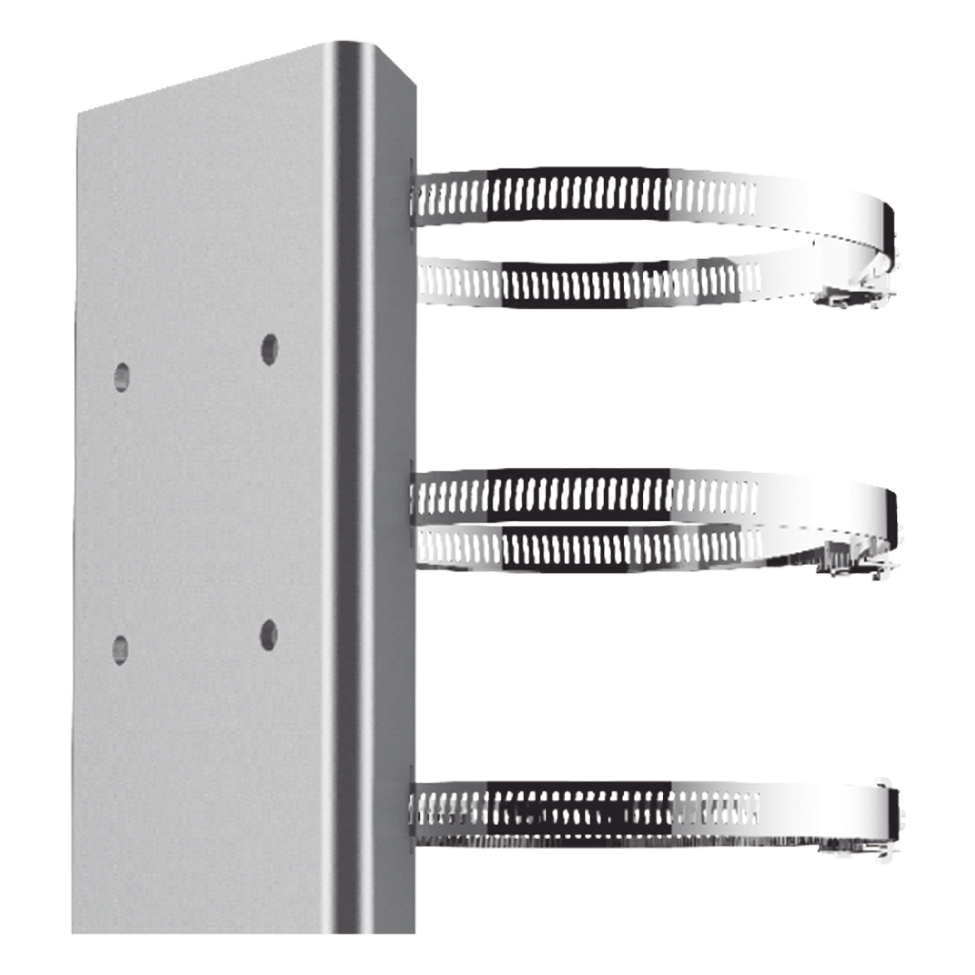 Montaje de Poste para PTZ / Acero Inoxidable / Ajustable 67-127 mm / 7.64 in / 1 kg — HIKVISION · SKU DS-1673ZJ-P