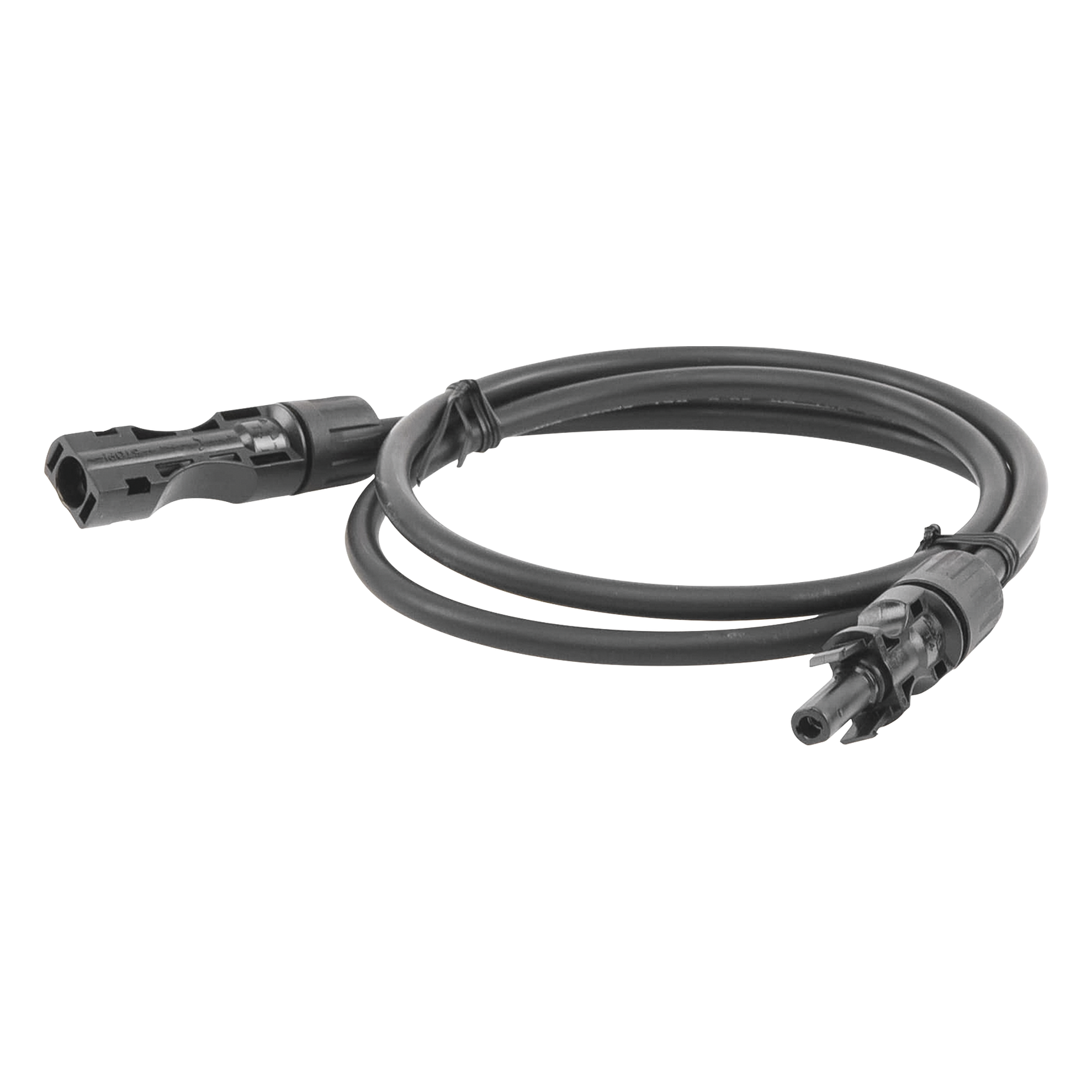 Cable Fotovoltaico / 1 m (3.28 ft) / 10 AWG / MC4 Macho-Hembra / Negro / Intemperie — EPCOM POWERLINE · SKU CBLMC41MBLK