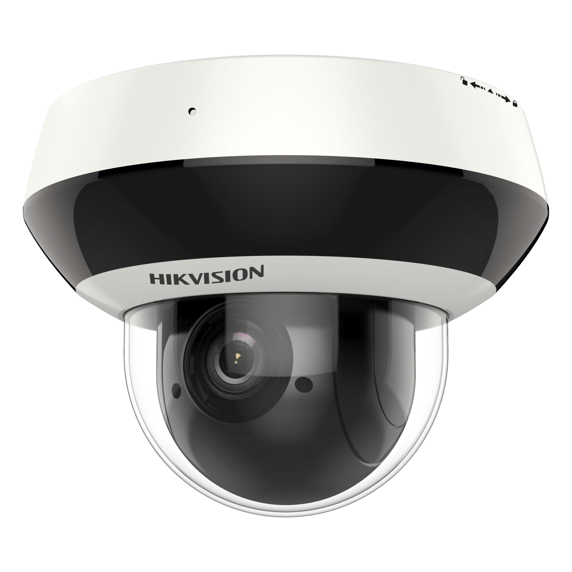 Mini Domo PTZ IP / 2 Megapixel / Zoom Óptico 4X / IR EXIR 20 m (65.6 ft) / WDR 120 dB / PoE / IK10 / IP66 — HIKVISION · SKU DS-2DE2A204IW-DE3(C0)(MEXSONDA)(S6)