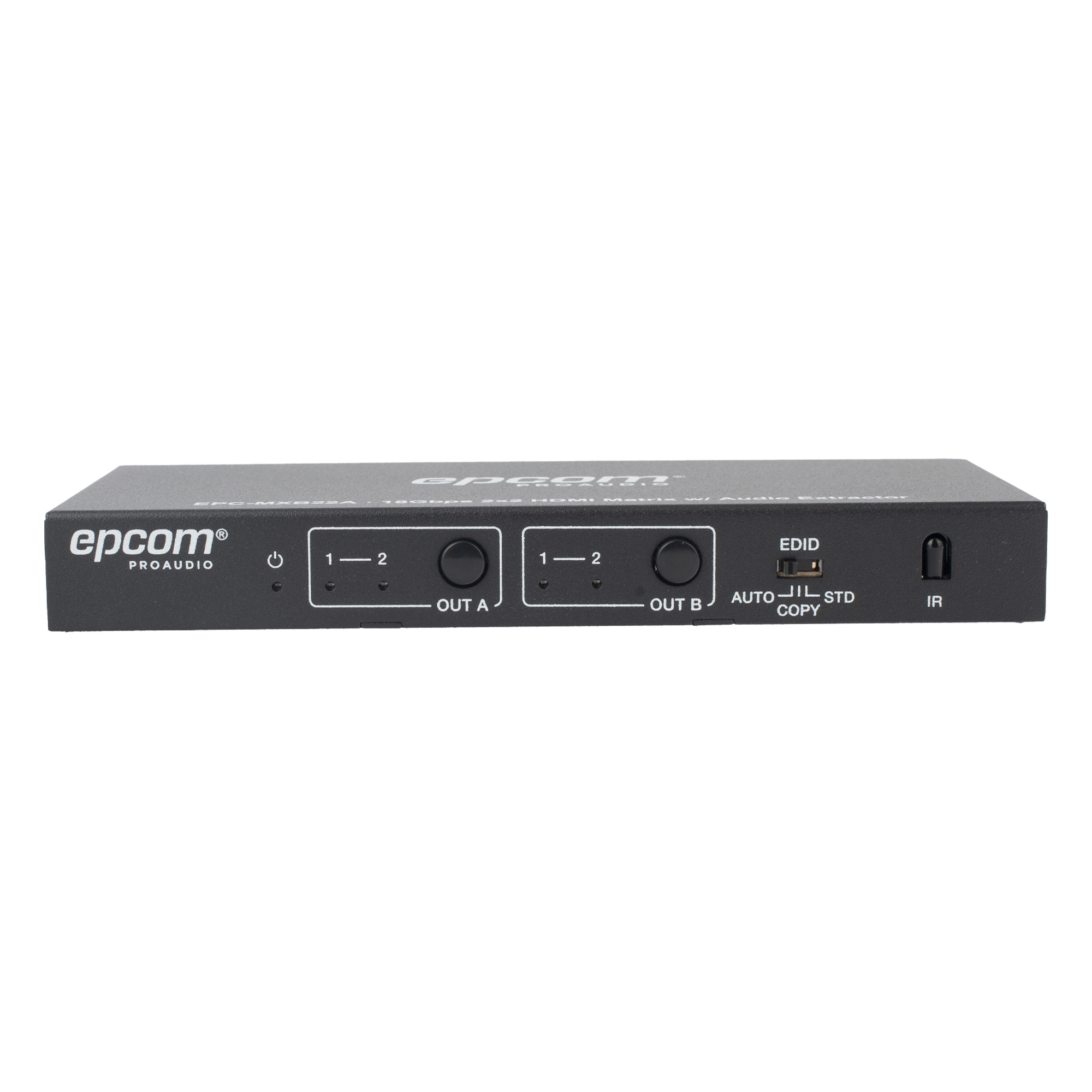 Matricial HDMI | 2x2 | 4K2K@60Hz | HDR | YCbCr 4:4:4 | EDID Auto | Extractor de Audio | Salida de audio análoga y digitalizados | HDCP 2.2 | 18 Gbps