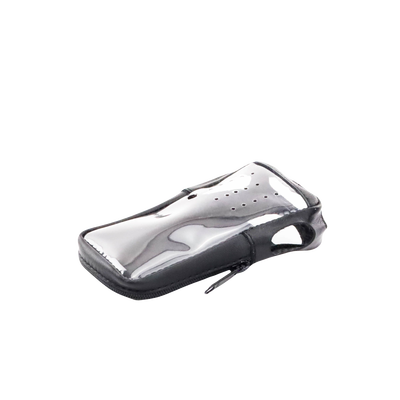 Funda de Piel Reforzada, Versión 2 de Fácil Acceso y Cubierta Frontal de Plástico Transparente para los Radios TK-2000KV2, TK-3000KV2
