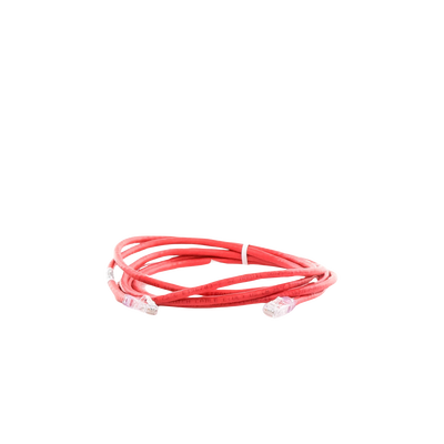 Cable de Parcheo UTP Categoría 6, con Plug Modular en Cada Extremo - 3 Metros (9.84 Pies) - Rojo