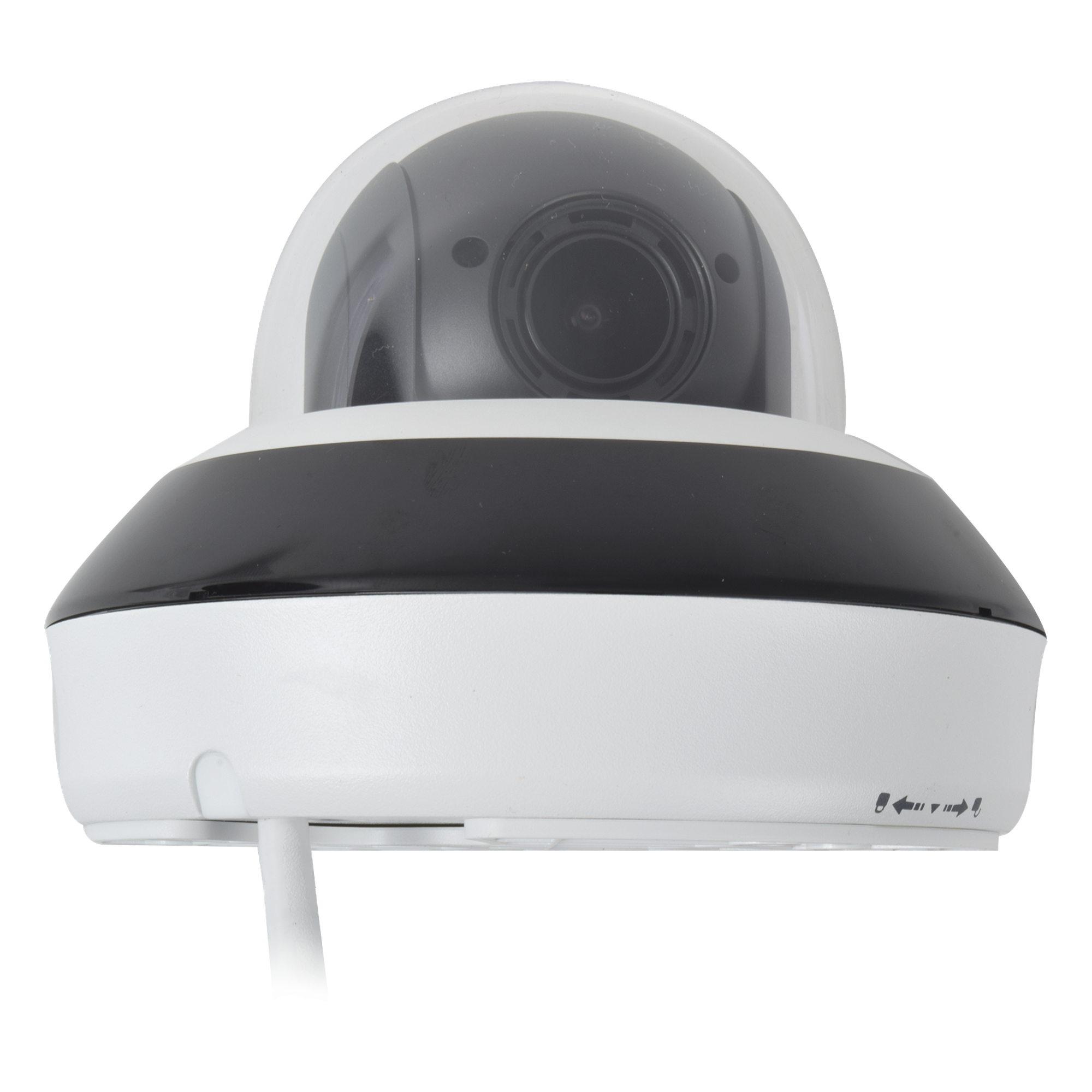 Mini Domo PTZ IP / 4 Megapixel / Zoom Óptico 4X / IR EXIR 20 m (65.6 ft) / WDR 120 dB / PoE / IP66 / IK10