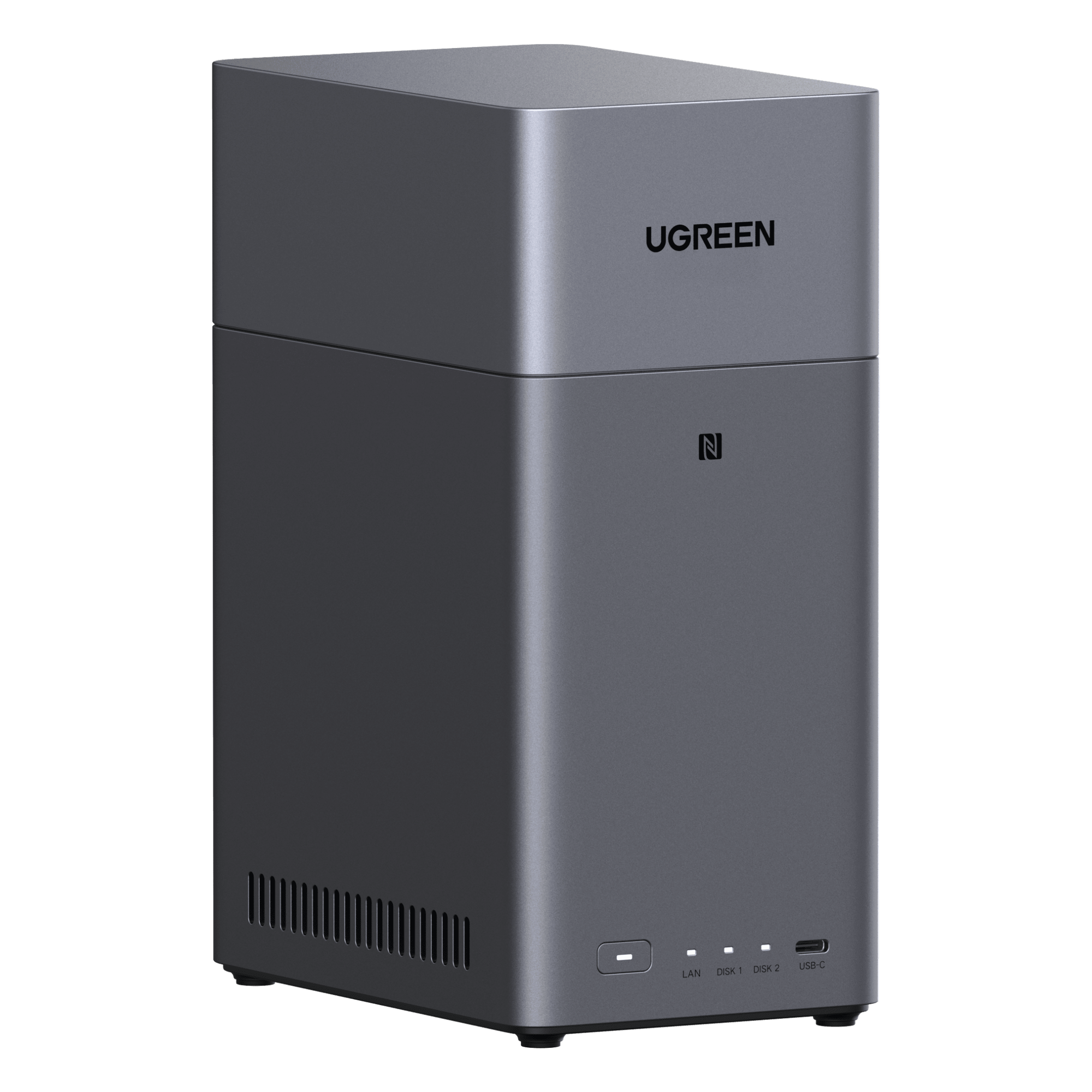NAS de 2 Bahías / Procesador RK3576 / 4 GB DDR5 / HDMI 4K / USB-C 3.2 Gen 1 / Gigabit Ethernet / RAID 0/1-JBOD