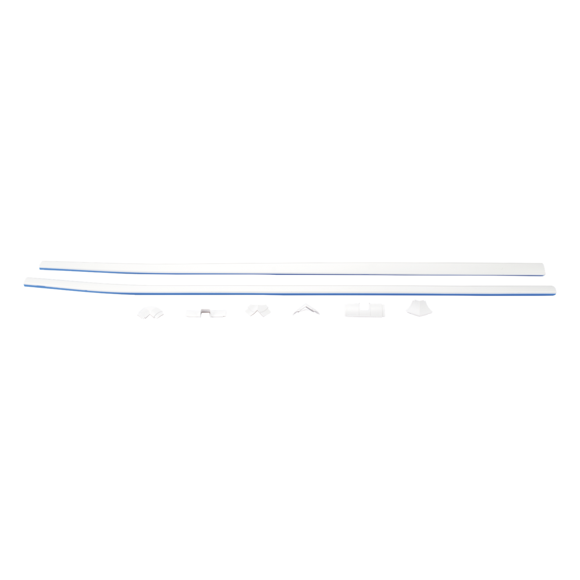 Kit de Canaleta 90° / Sin División / PVC Rígido / ABS / Autoextinguible / 3,344 mm² / Cinta Adhesiva — THORSMAN · SKU TH-CAN-90SD
