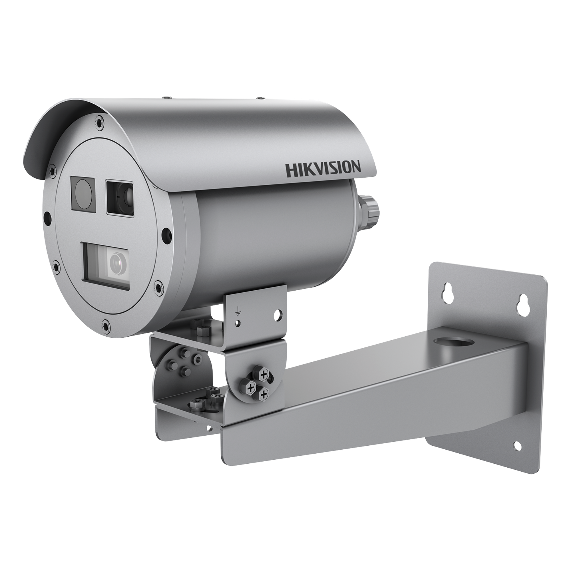 Cámara Bala IP Térmica Dual / Térmico 384x288 15 mm / Óptico 4 MP 15 mm / Termométrica -20°C a 150°C / IP68 / IR 30 m (98.4 ft) / Antiexplosión / Anticorrosión — HIKVISION · SKU DS-2TD2568T-15/G0/T1Y