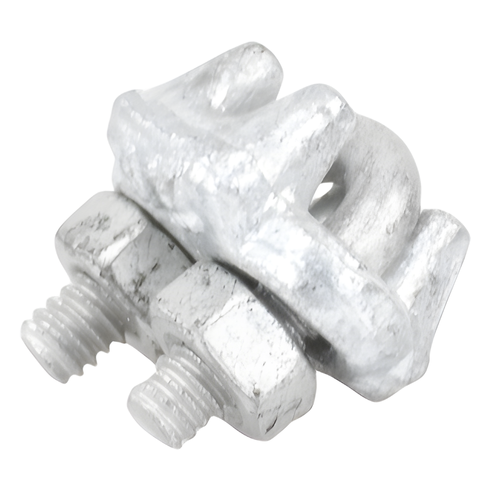 Nudo de Perro para Cable / Acero Forjado Galvanizado en Caliente / 1/8" / Torque 6 N.m / Amarre 3 Piezas / Suspensión de Alta Carga