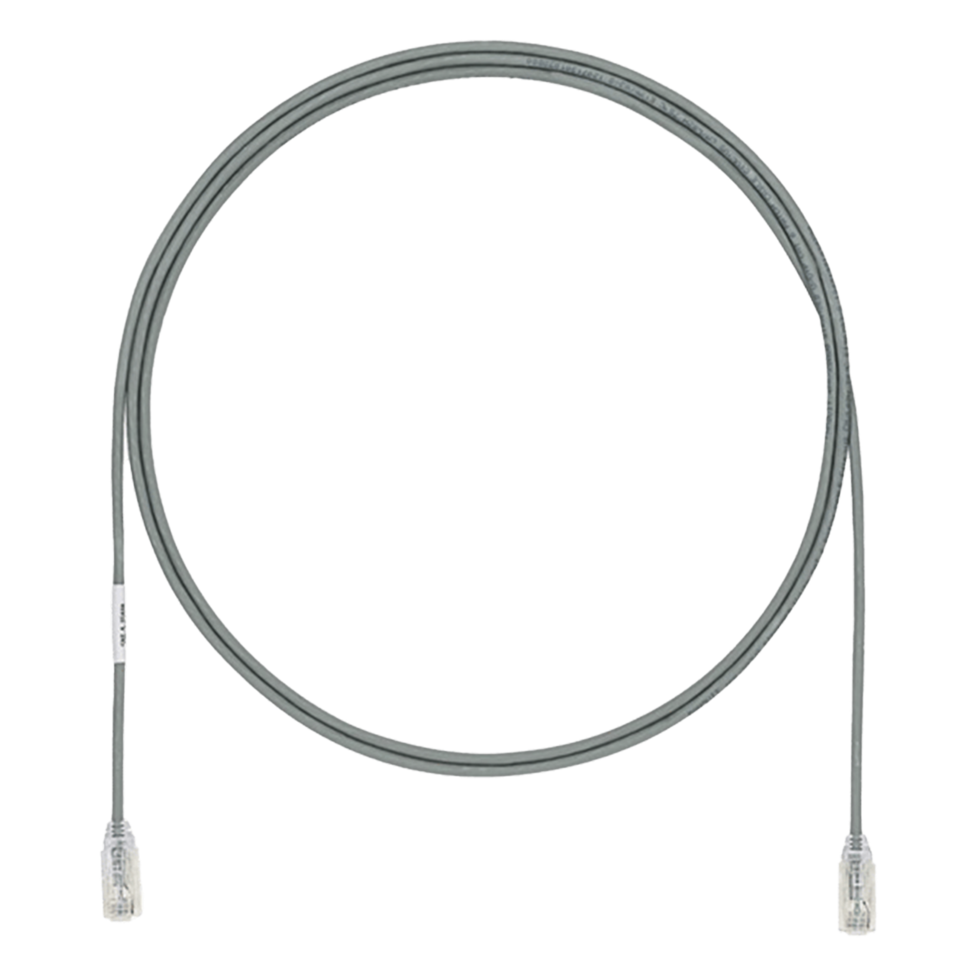 Cable de Parcheo Cat6 / 28AWG / UTP / 1.5m (4.92 pies) / Diámetro 3.8mm / CM/LSZH / Gris — PANDUIT · SKU UTP28SP1.5MGY