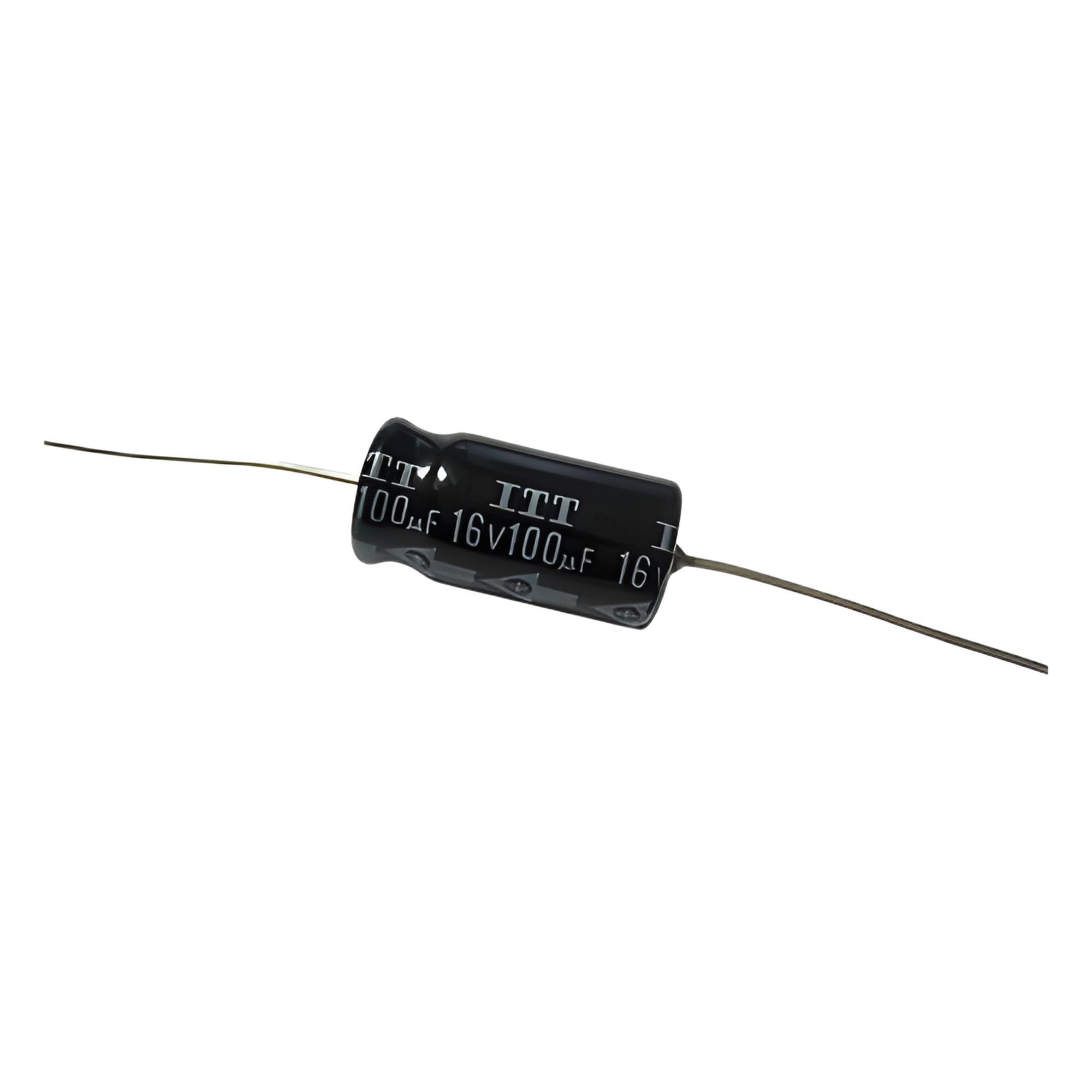 Capacitor Electrolítico / 100 µF / 16 VCC / Montaje Compacto — VARIOS · SKU 100MF16V