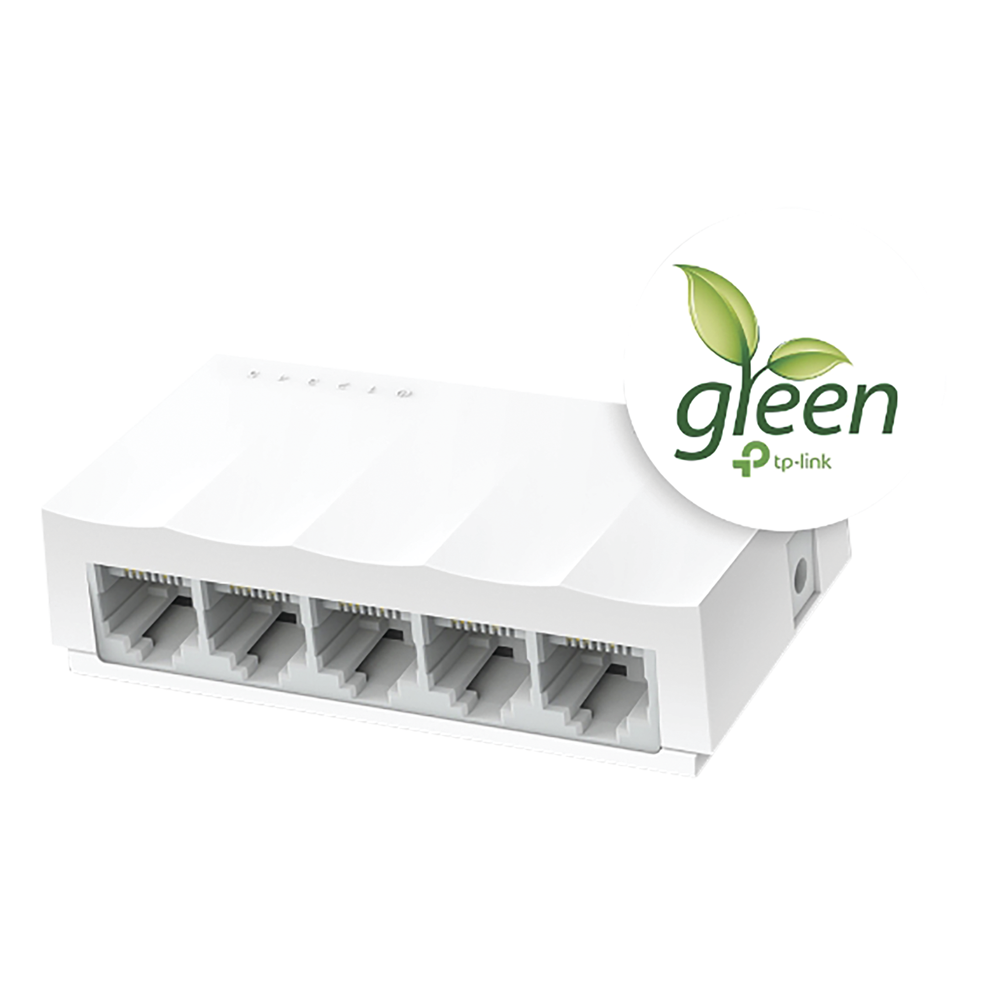 Switch no administrado / 5 puertos 10/100Mbps / Fanless / Green Ethernet / 83.6 x 45.7 x 22.8 mm — TP-LINK · SKU LS1005