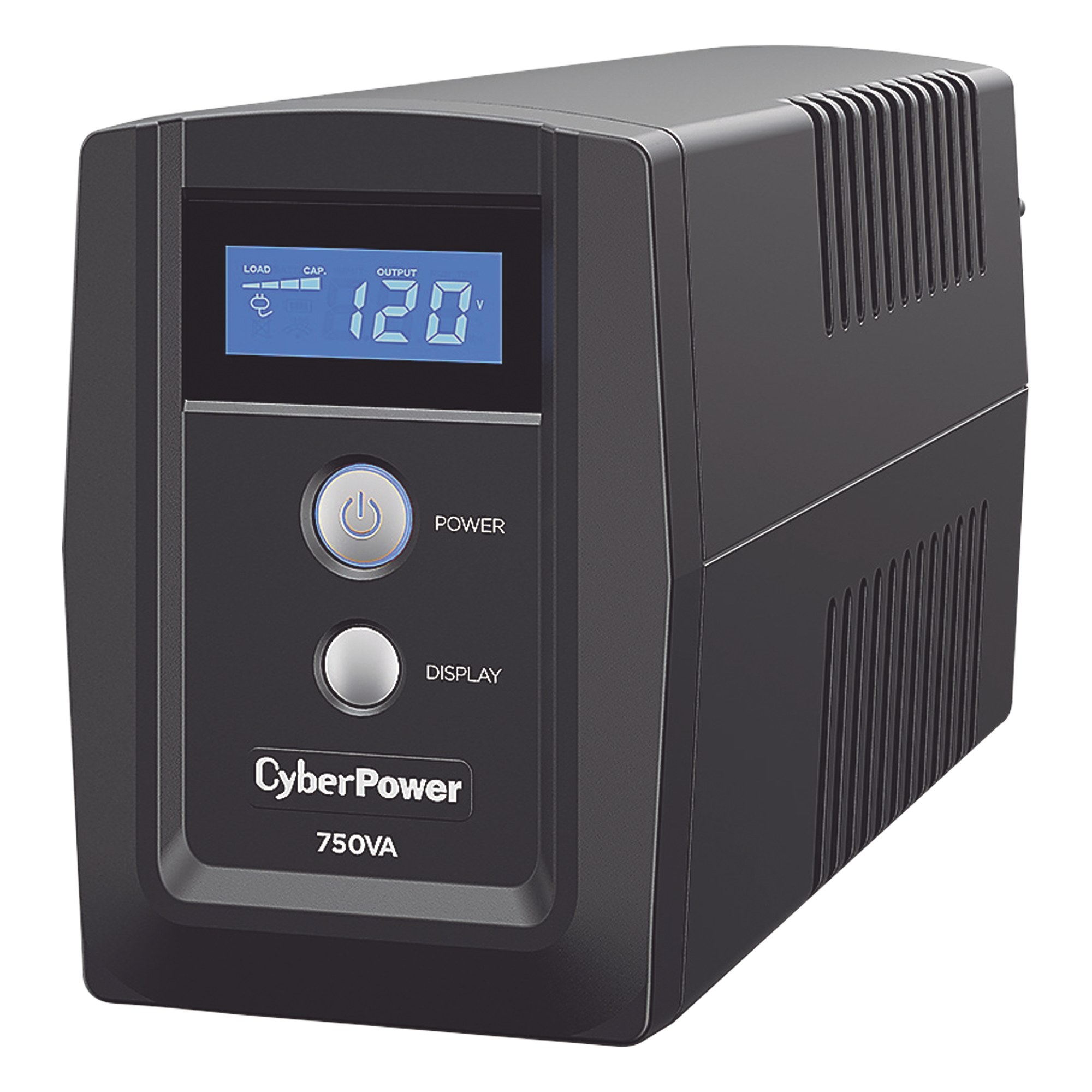 UPS de Línea Interactiva / 750 VA / 300 W / 6 Salidas NEMA 5-15R / AVR / LCD / 245 J — CYBERPOWER · SKU OM750ATLCD
