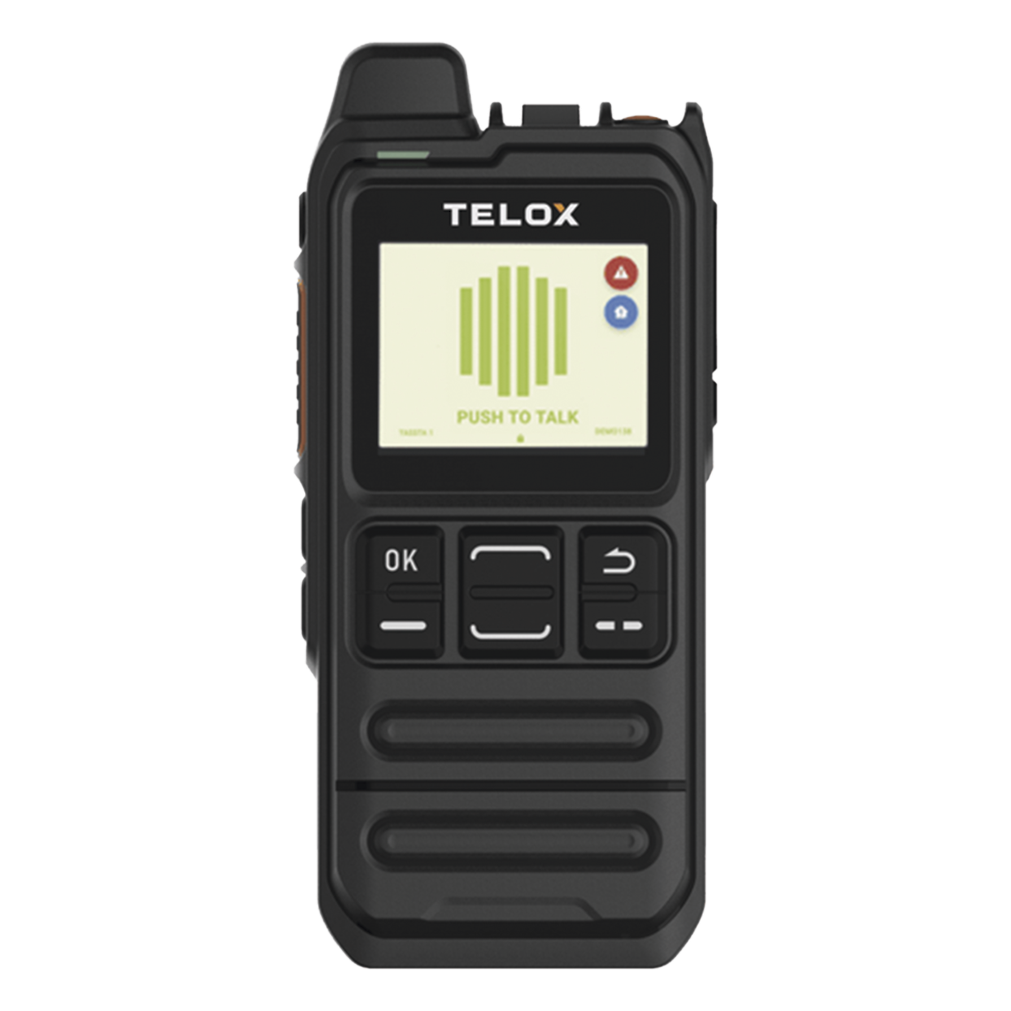 Radio PoC LTE / Android 8.1 / Dual SIM / Wi-Fi Dual-Band / IP54 / Batería 4000 mAh / Pantalla 1.77 pulgadas — TASSTA · SKU MT100-TBASIC-1GB