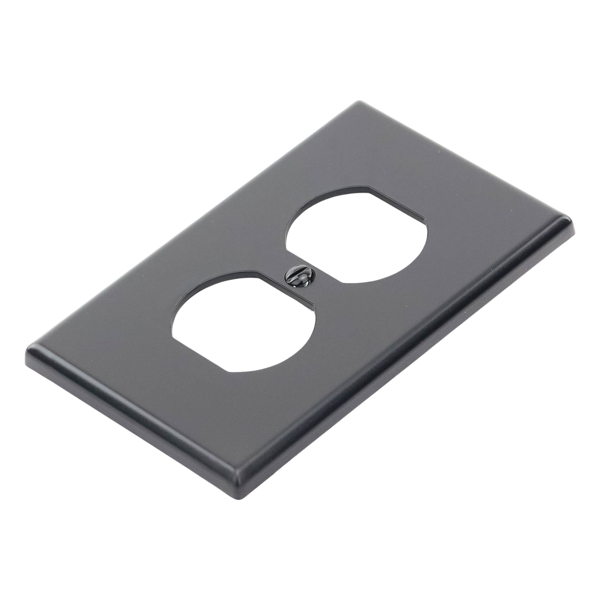 Tapa para Contacto Dúplex Color Negro.