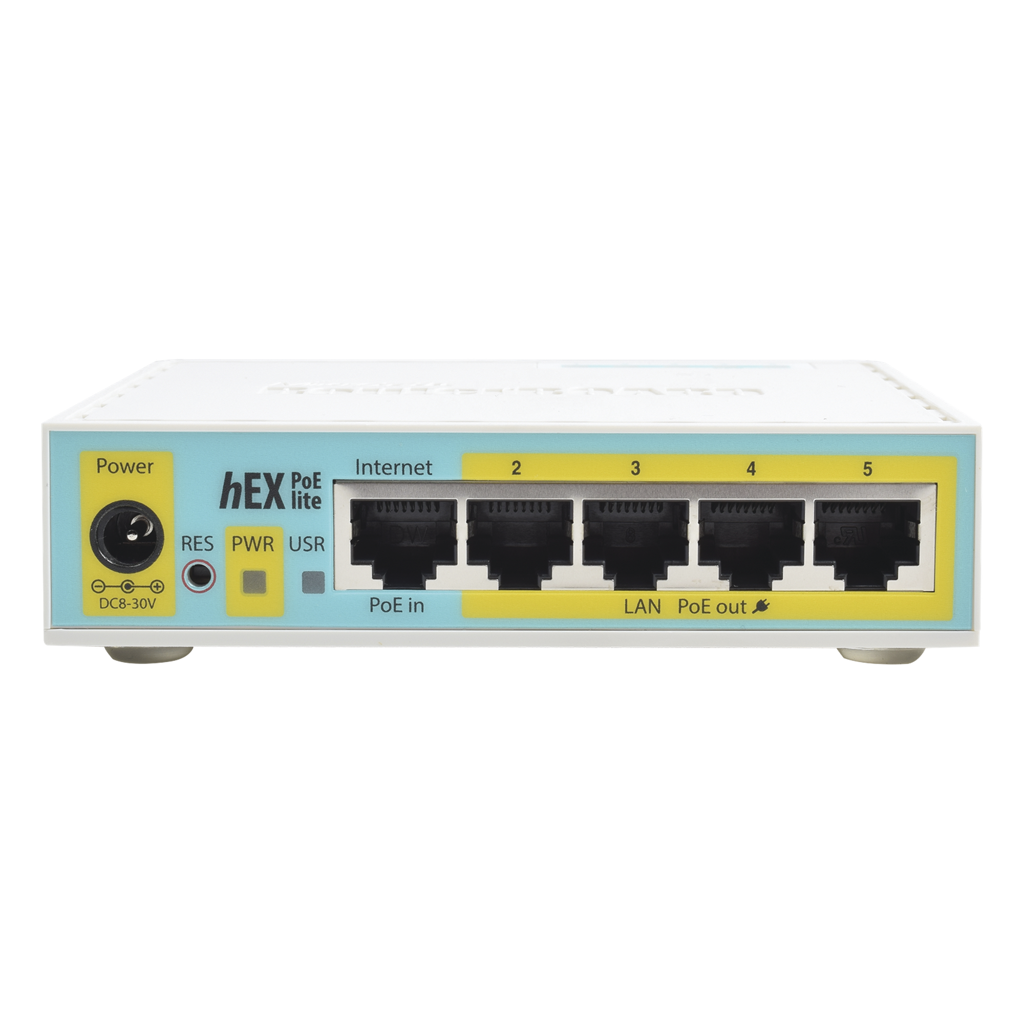 RouterBoard / 5 Puertos Fast Ethernet / 4 con PoE Pasivo / USB 2.0 / CPU 650 MHz / Rango -30°C a +70°C — MIKROTIK · SKU RB750UPR2