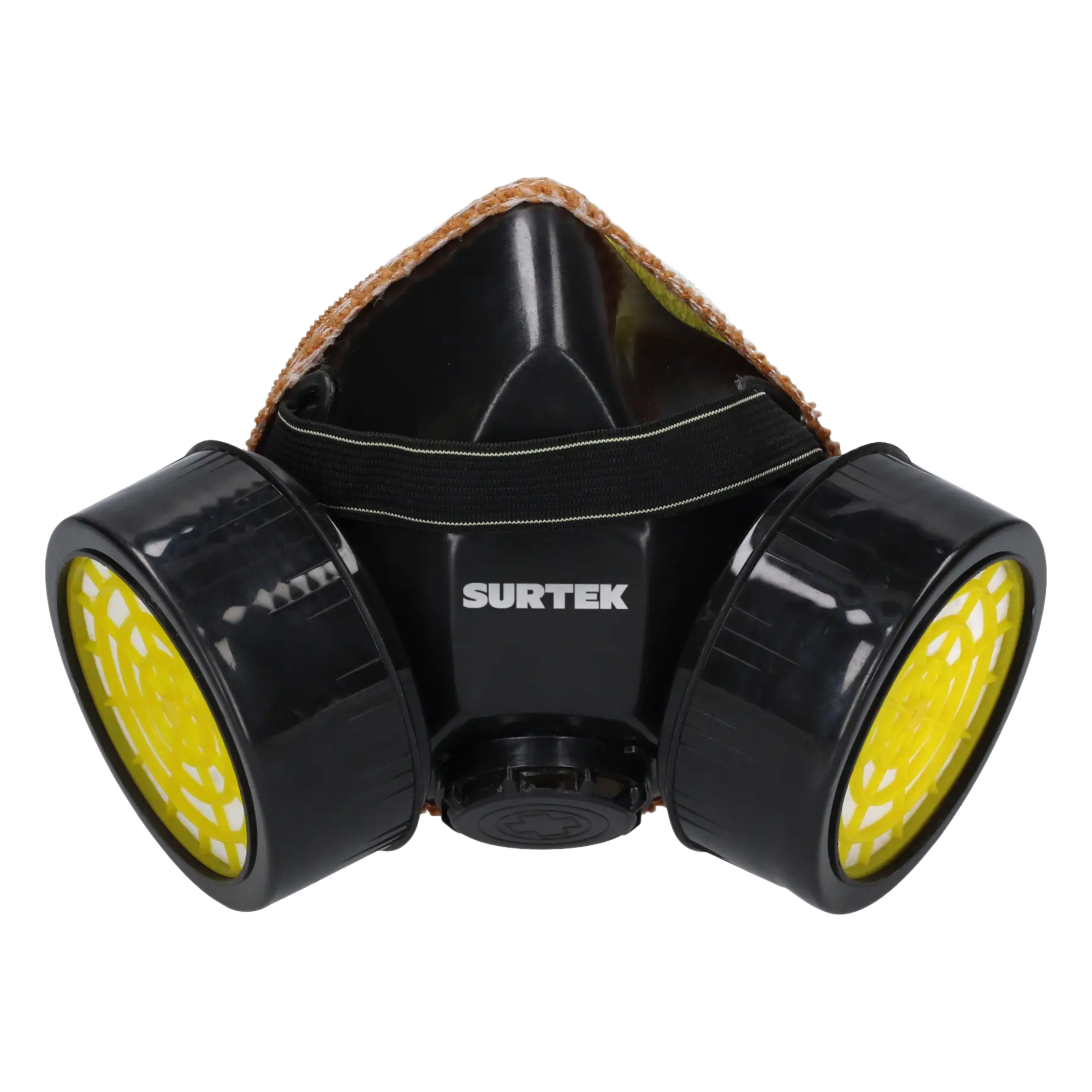 Respirador de Media Cara / Protección Nasal y Bucal / Doble Cartucho Intercambiable / 2 Cartuchos para Vapores Orgánicos / Válvula de Exhalación / Correa Elástica Ajustable — URREA · SKU SYS-RESM2