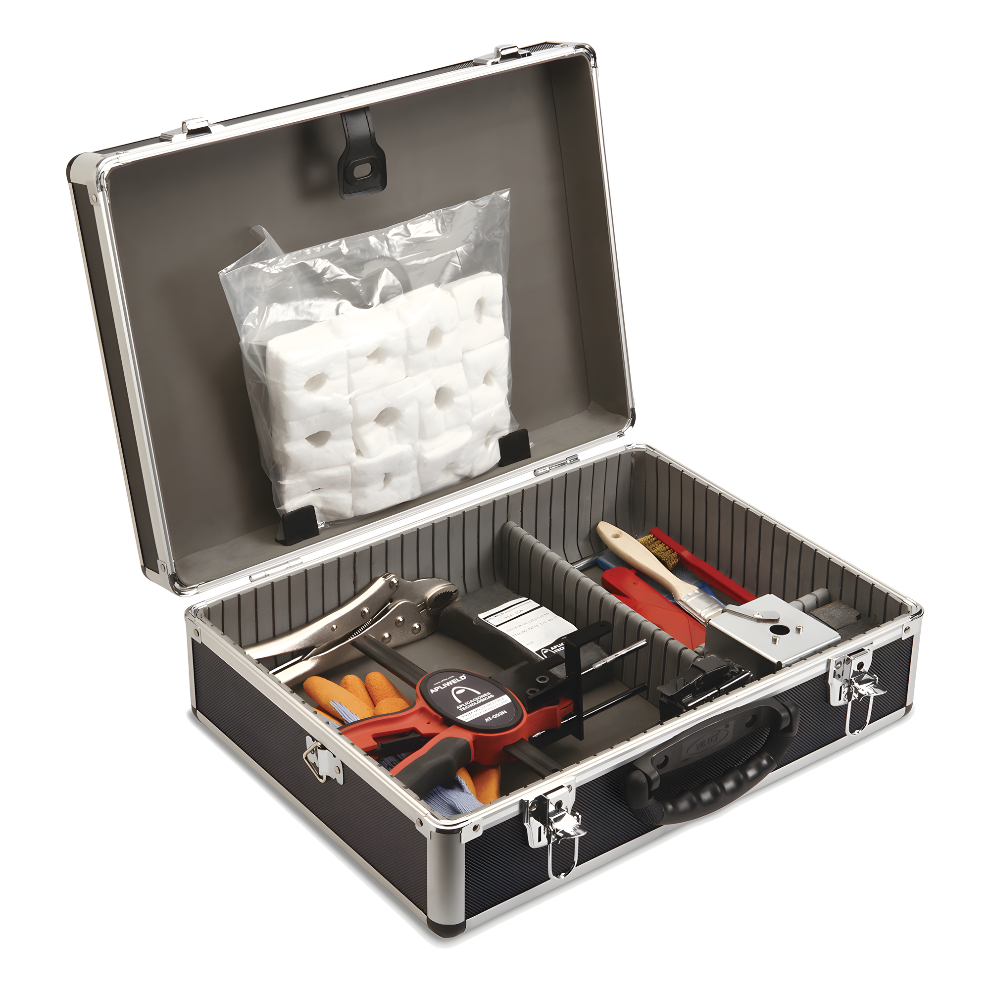 Kit de Soldadura Exotérmica / Molde Múltiple Cable/Pletina/Pica / Diámetro 15.9 mm / 40-60 Soldaduras / Maletín Completo — APLICACIONES TECNOLOGICAS · SKU AT-MM-CT16