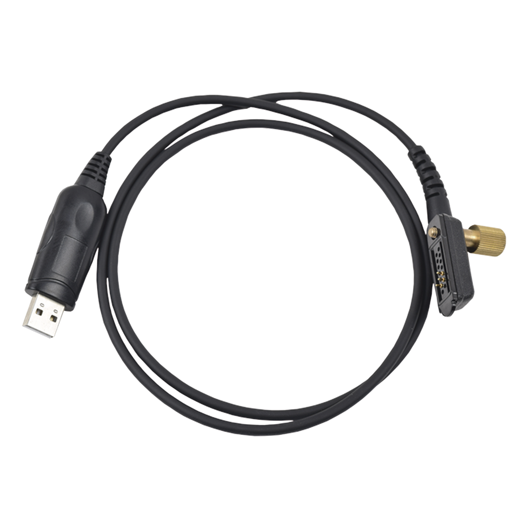 Cable Programador USB / Conector USB-A a Multipin Tipo Peineta / Compatibilidad Windows 98 a 11 / Material PU Negro Profesional / Más de 20 Modelos Icom Serie IC-F — TXPRO · SKU TXCP1862I