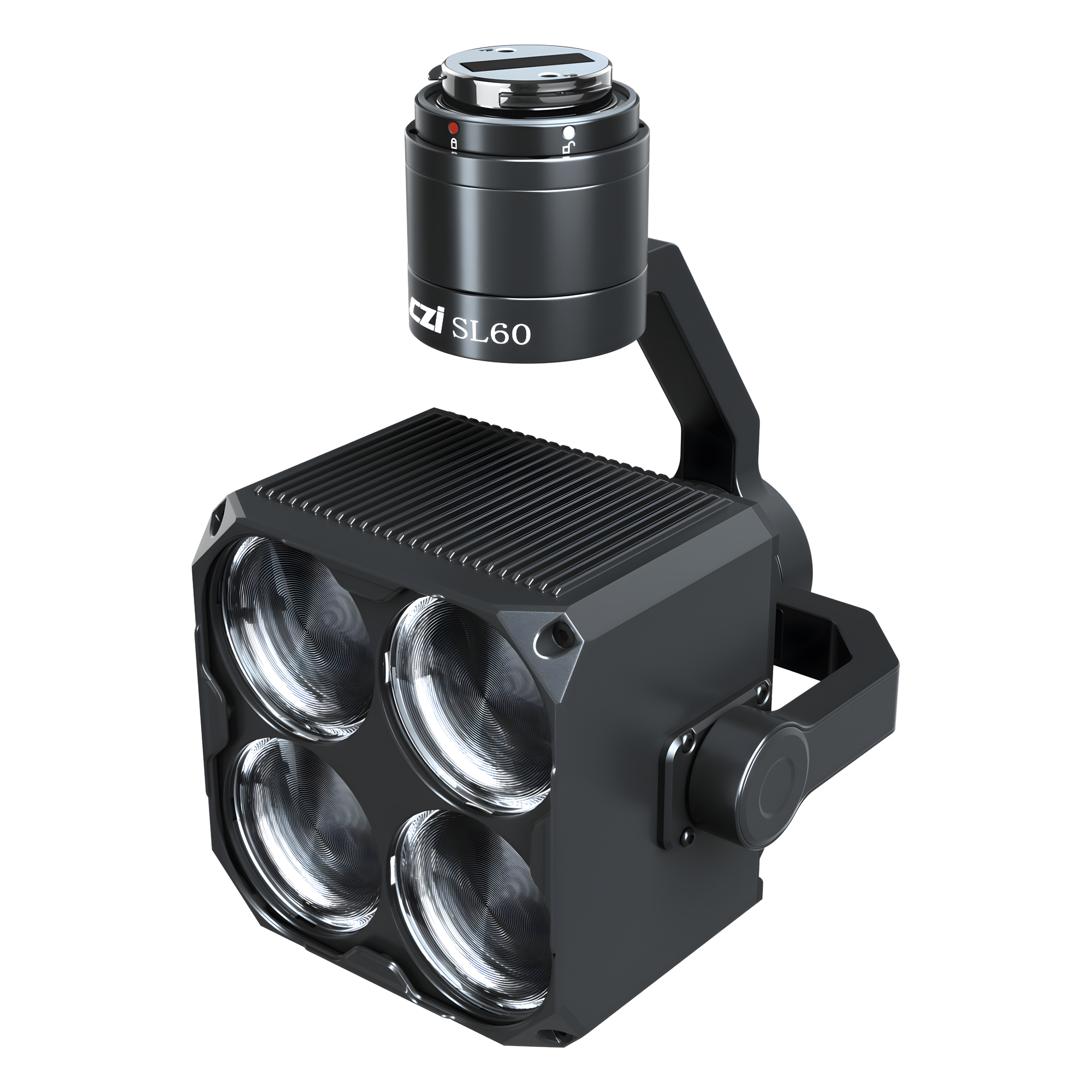 Lámpara Estroboscópica para Drones / 90W / 4 Colores RGBY / Ángulo 17° / 800 g / PSDK DJI — CZI · SKU SL60