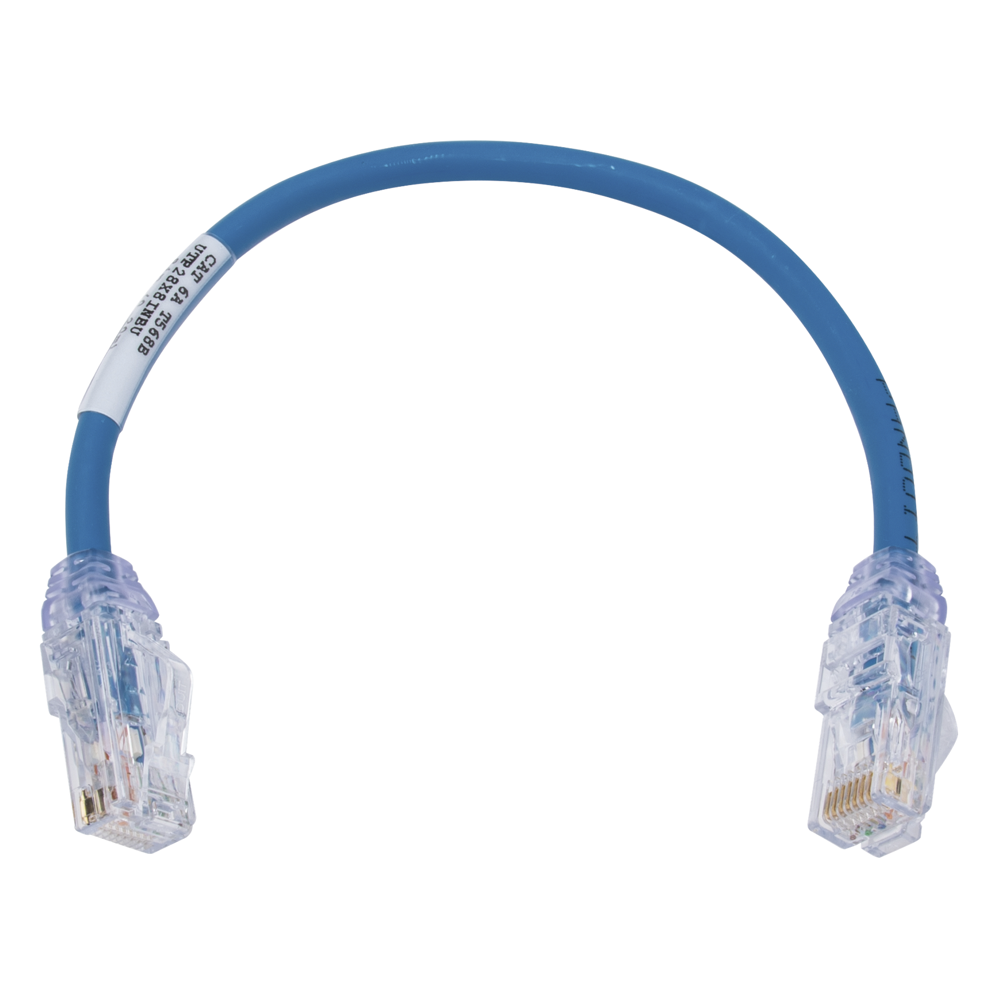 Cable de Parcheo UTP / Cat6A / 28 AWG / CM-LSZH / 8 pulg (20.3 cm) / Azul — PANDUIT · SKU UTP28X8INBU