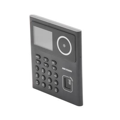 Kit WiFi de Control de Acceso Lite TODO INCLUIDO con Lector de Rostros, Tarjetas y Huellas / 500 Rostros / Compatible con App HIKConnect / Incluye Electroimán  Botón de Salida y Montajes Z y L para imán / HIK-IA