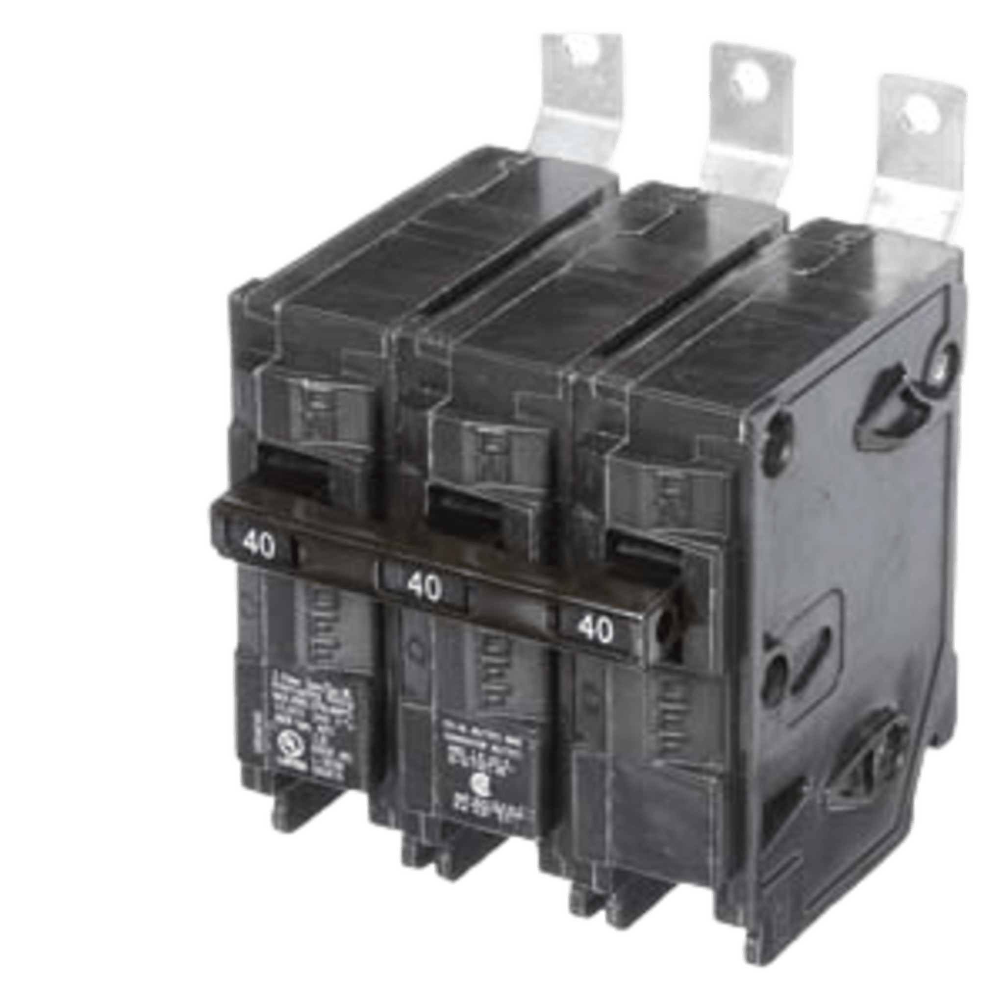 Interruptor Automático / 3 Polos / 40 A / 240 V AC / Capacidad de Interrupción 10 kA / Termomagnético / Carril DIN — SIEMENS · SKU B340