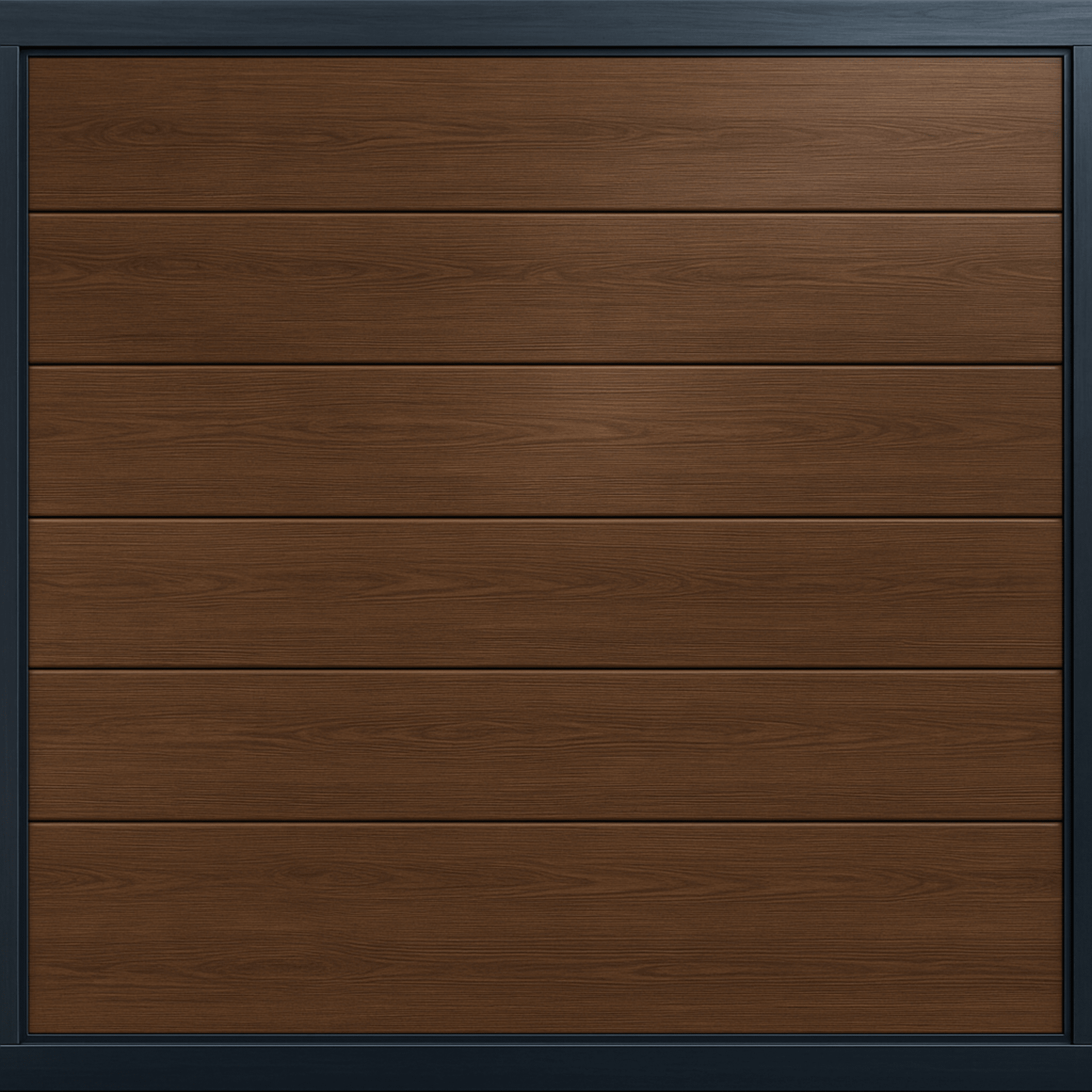 Puerta de Garage de Alta Calidad / Linea Central / Imitacion madera / oscura / 12x7 pies / AISLADA / Estilo Americana.
