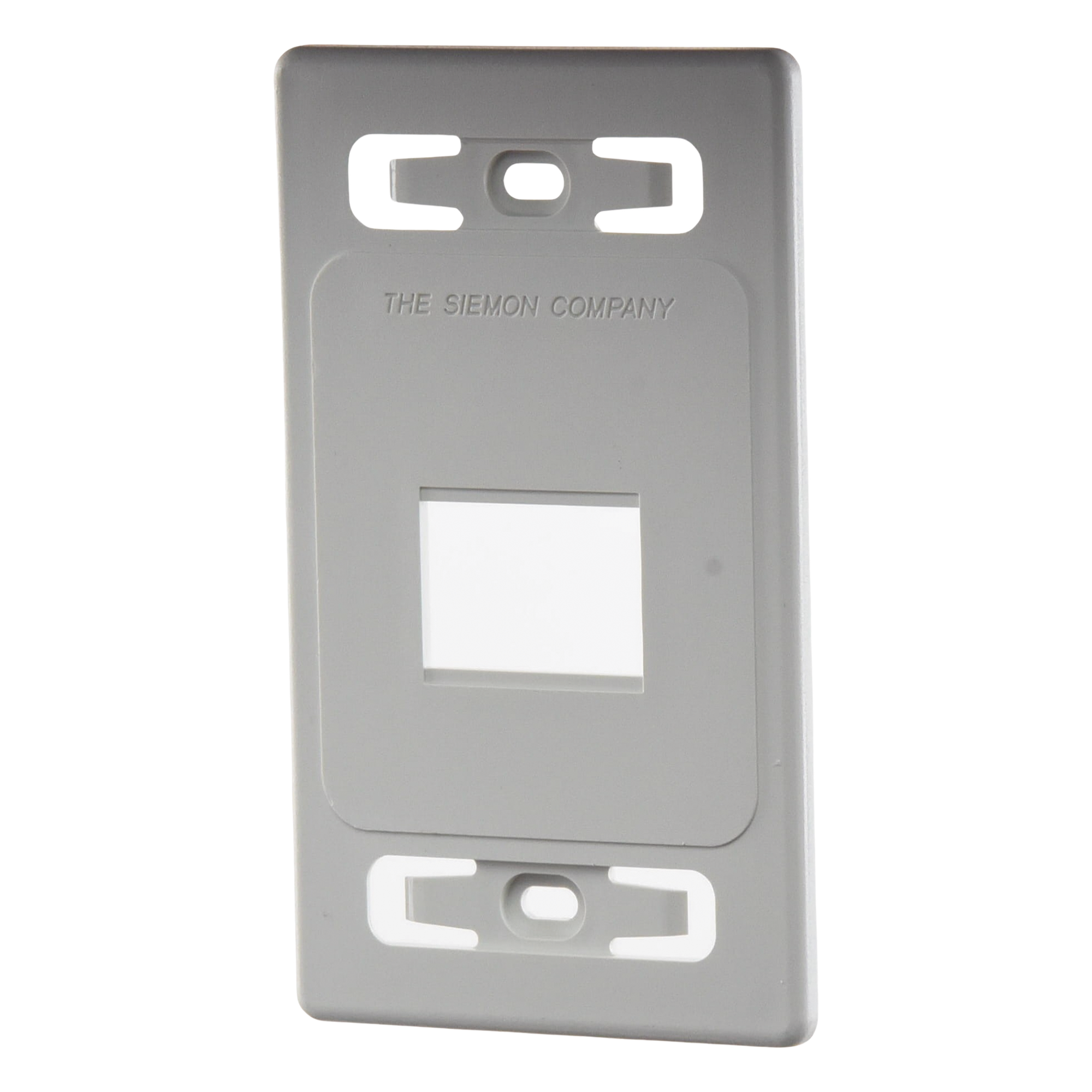 Placa de Pared Modular / 2 Salidas Single Gang / Termoplástico Blanco / MAX-Z-MAX-TERA — SIEMON · SKU MX-FP-S-02-02