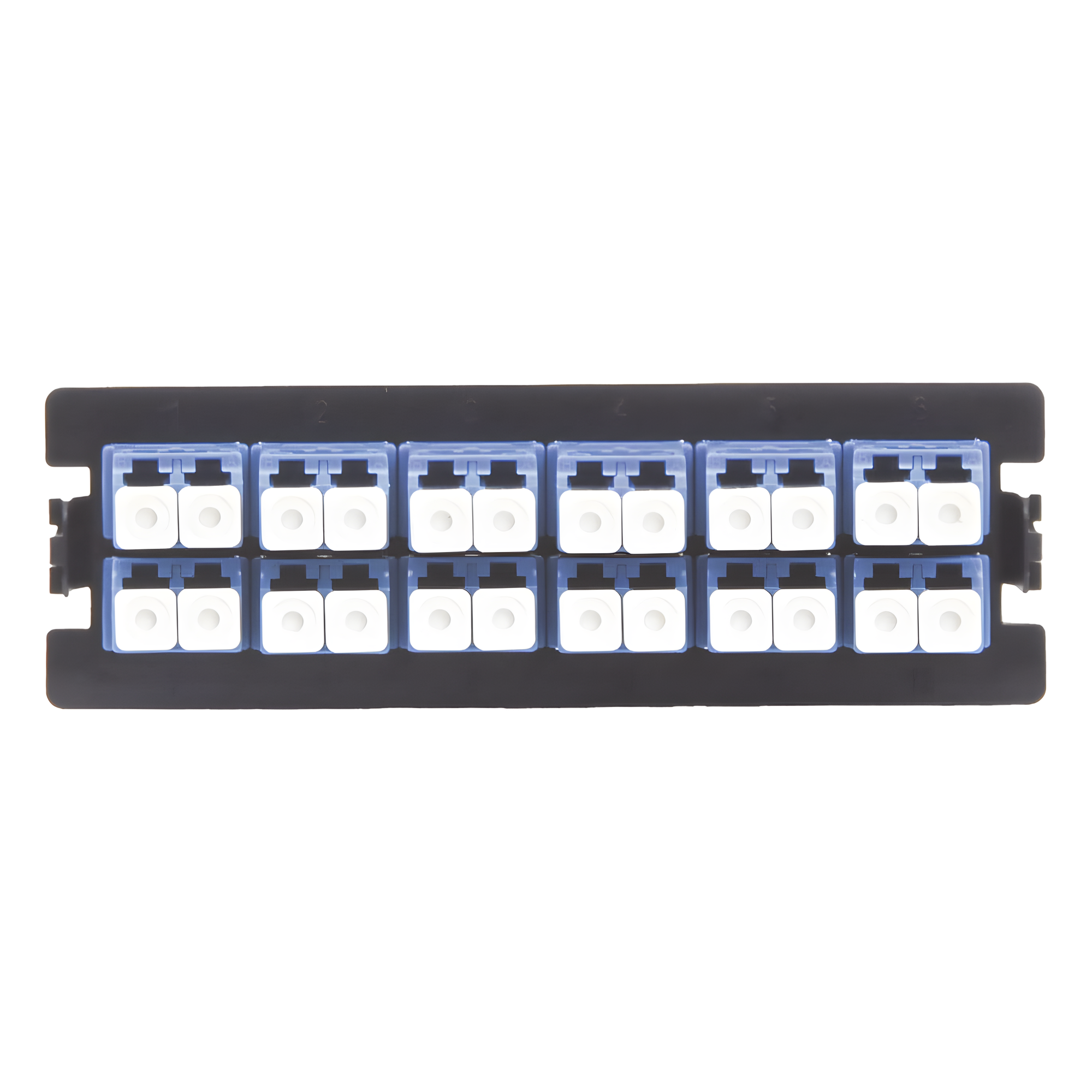 Placa Acopladora / 12 Acopladores LC Duplex / Fibra Monomodo / Compatible LP-ODF-8024 — LINKEDPRO BY EPCOM · SKU LP-FO-LC-D12-SM