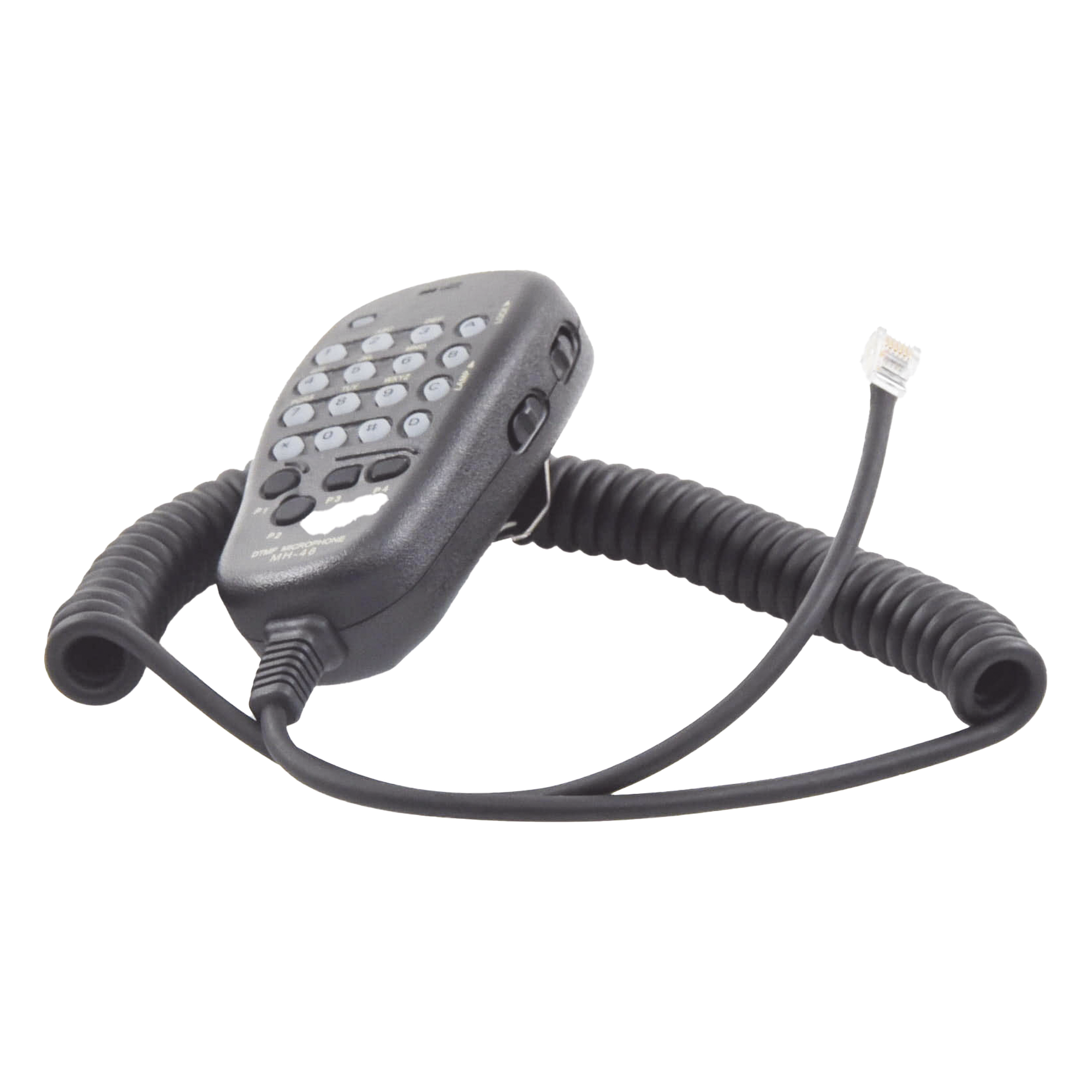 Micrófono para Radio Móvil / Conector RJ-45 de 6 Pines / Teclado Retroiluminado / IP54 / Cable Kevlar 40 kg