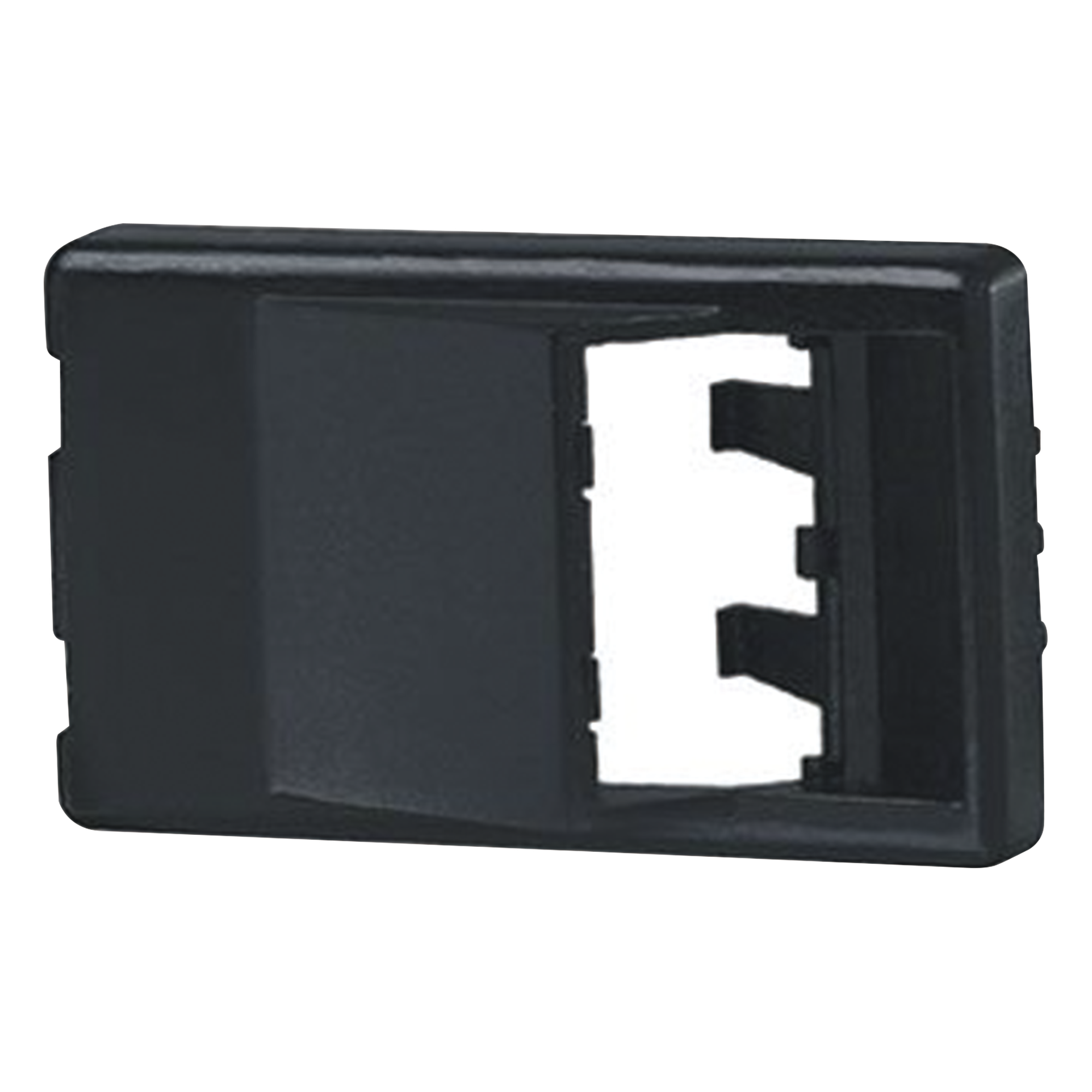 Placa de Mobiliario Modular / 2 Puertos Mini-Com / Salida Inclinada / 1.69 x 0.76 x 2.9 in / Negro — PANDUIT · SKU CFFPA2BL