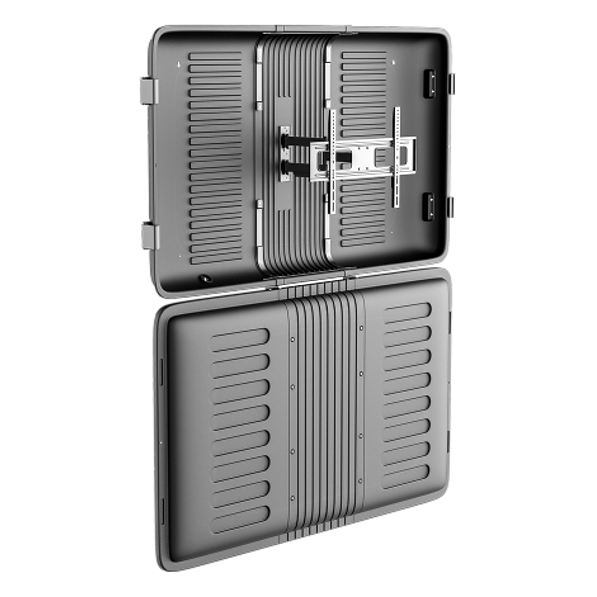 Enclosure para Pantalla / Hasta 75" / Carga 50 kg (110 lbs) / IPX4 / Movimiento Completo / VESA 600x400 — BRATECK · SKU LWTE-75