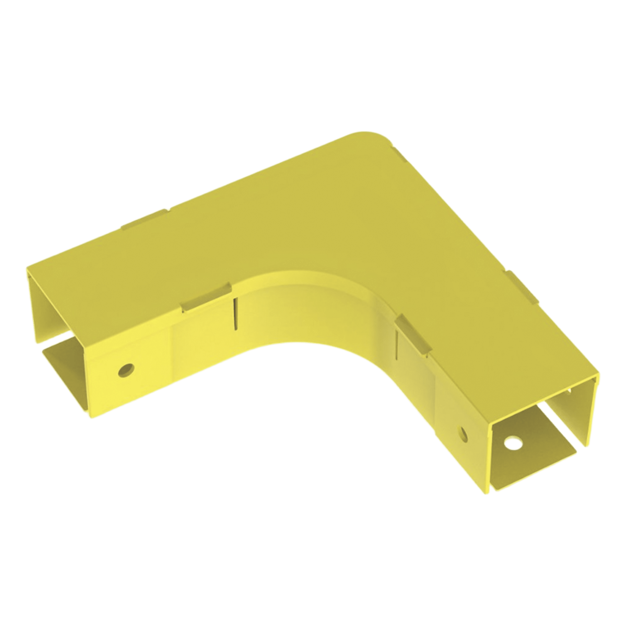 Accesorio de Ángulo Recto Horizontal / 90° / Para Canaleta 2x2 / Radio de Curvatura 50.8 mm / ABS 94V-0 / Color Amarillo — PANDUIT · SKU FRA2X2LYL